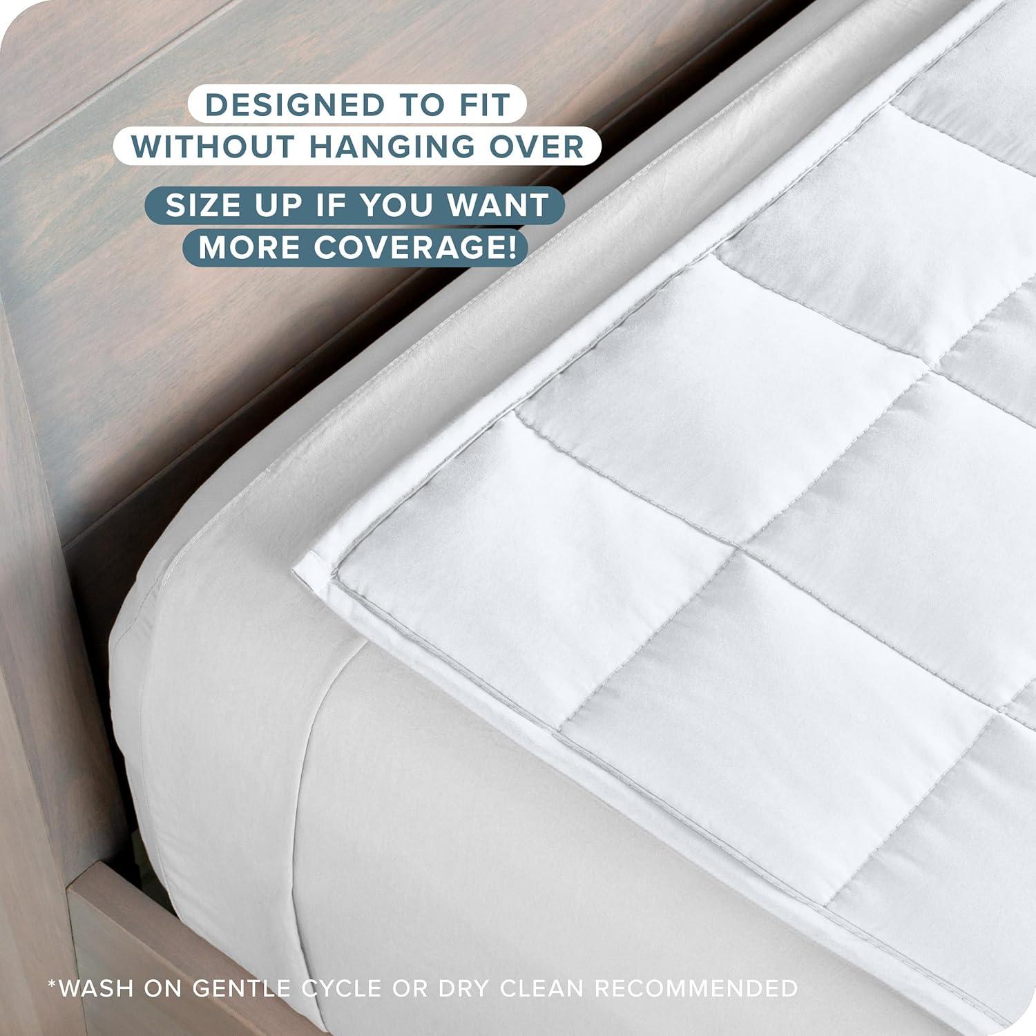 12 lb 48" x 72" Weighted Blanket Cotton White by Bare Home