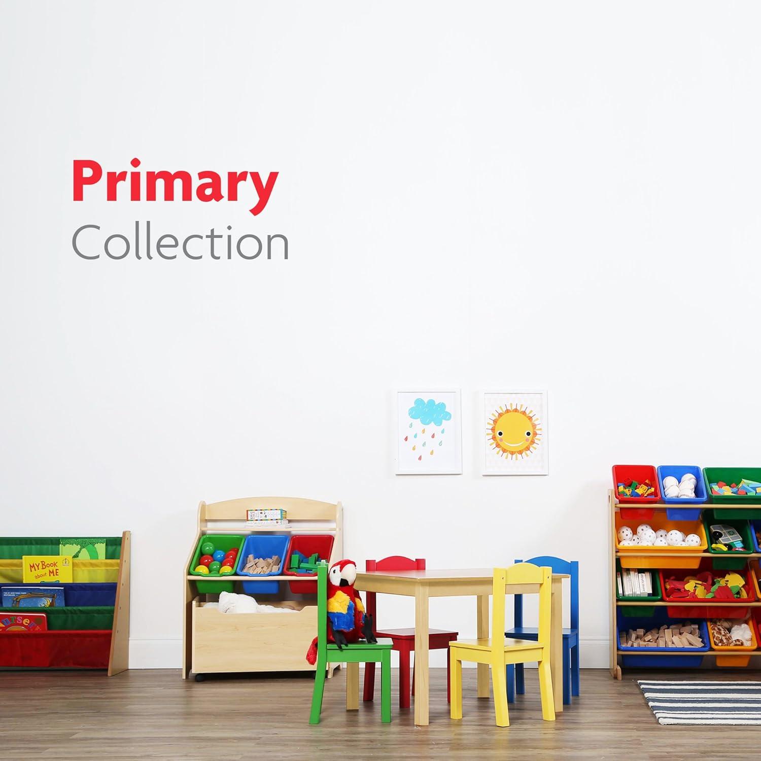 Humble Crew Large Plastic Storage Bins, Set of 4, Primary Colors