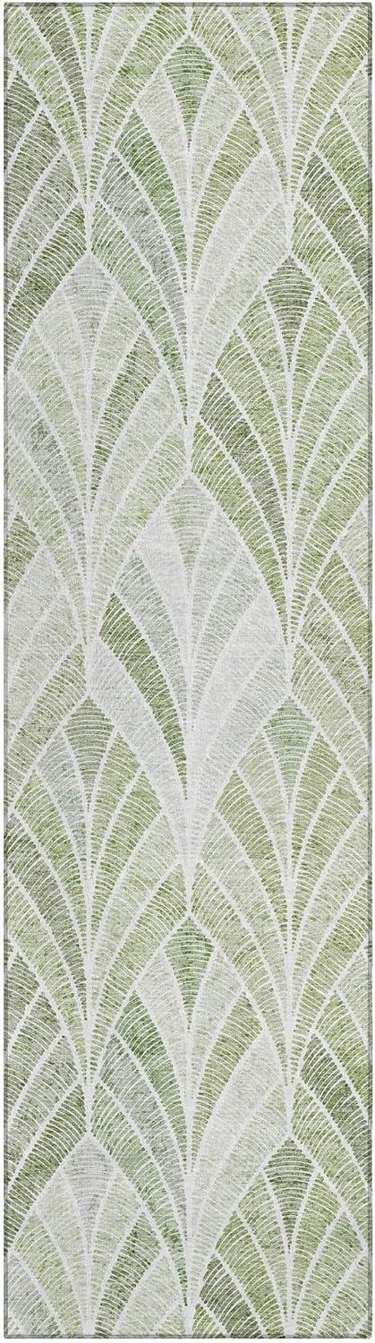 Addison Rugs Chantille ACN851 Sage 2'3" x 7'6" Indoor/Outdoor Hallway Runner Rug, Machine Washable, Stain Resistant, Easy Clean, Non Shedding, for Kitchen, Bathroom, Laundry and Bedroom