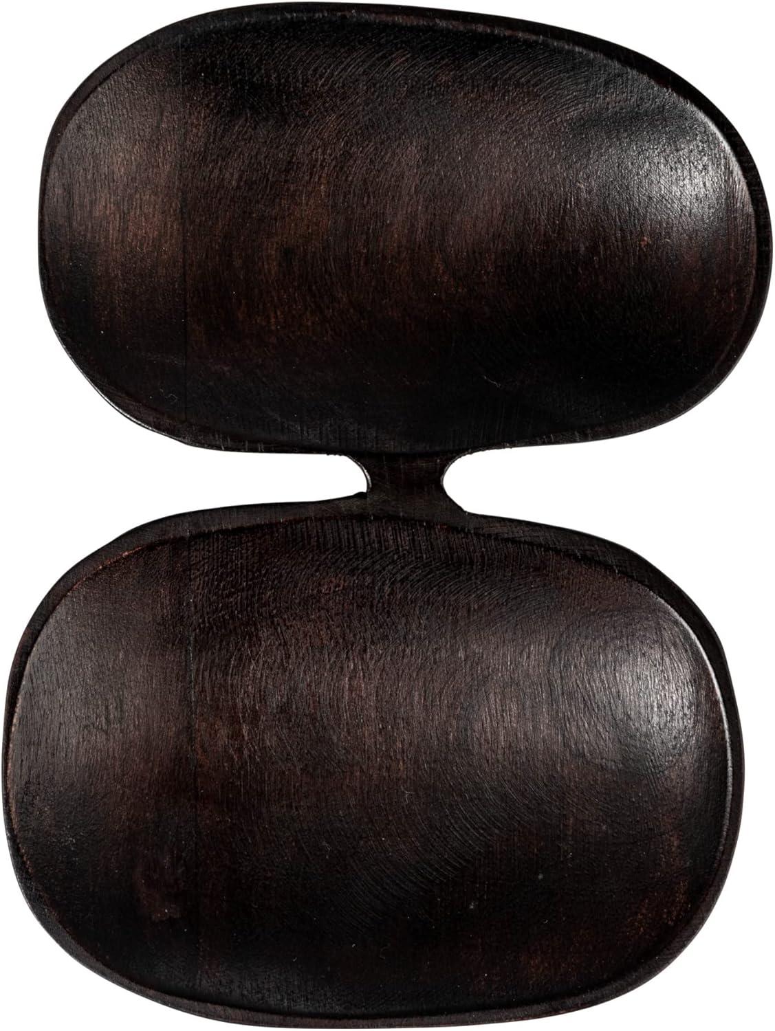 Bloomingville Modern Wood Serving Dish with 2 Sections, Brown