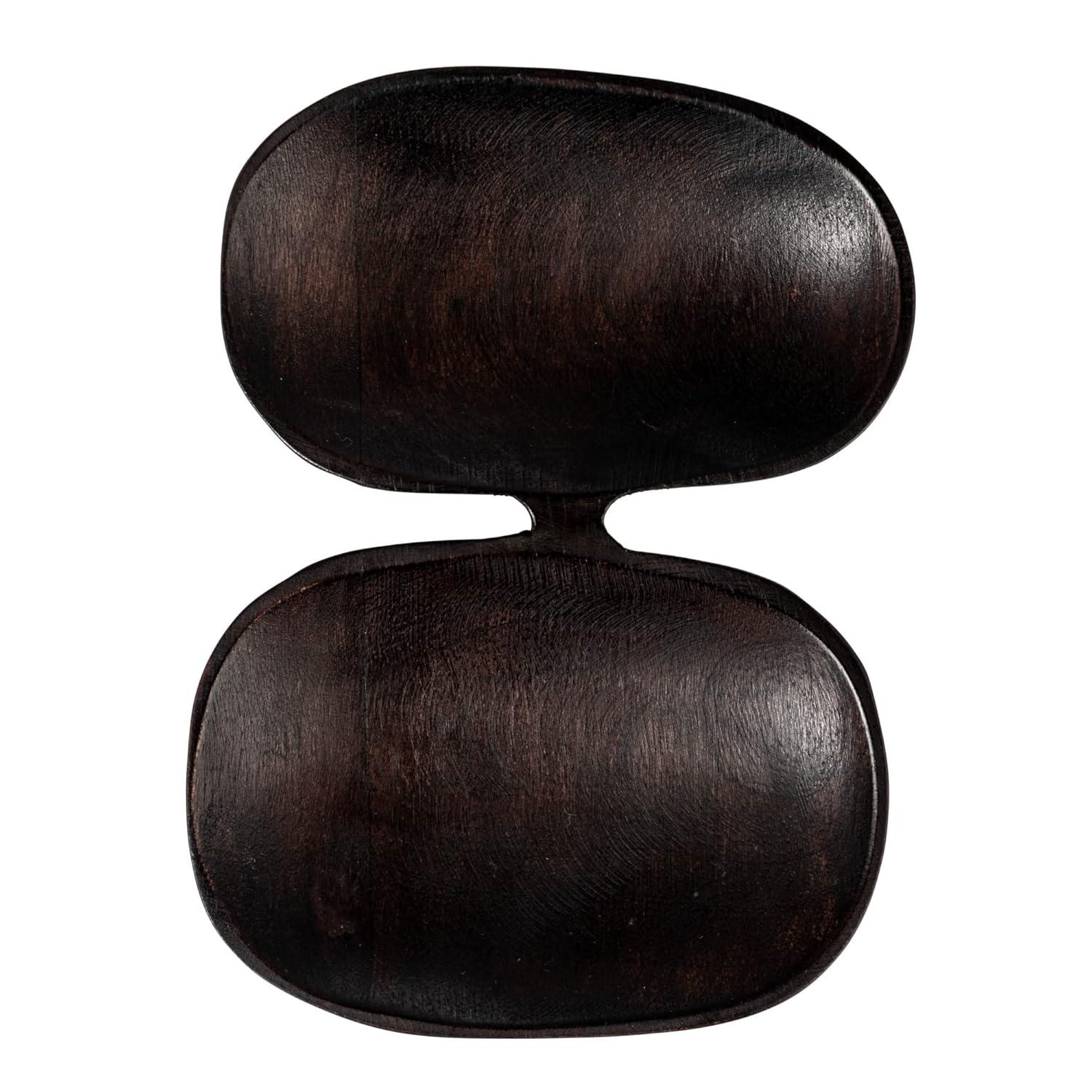 Bloomingville Modern Wood Serving Dish with 2 Sections, Brown