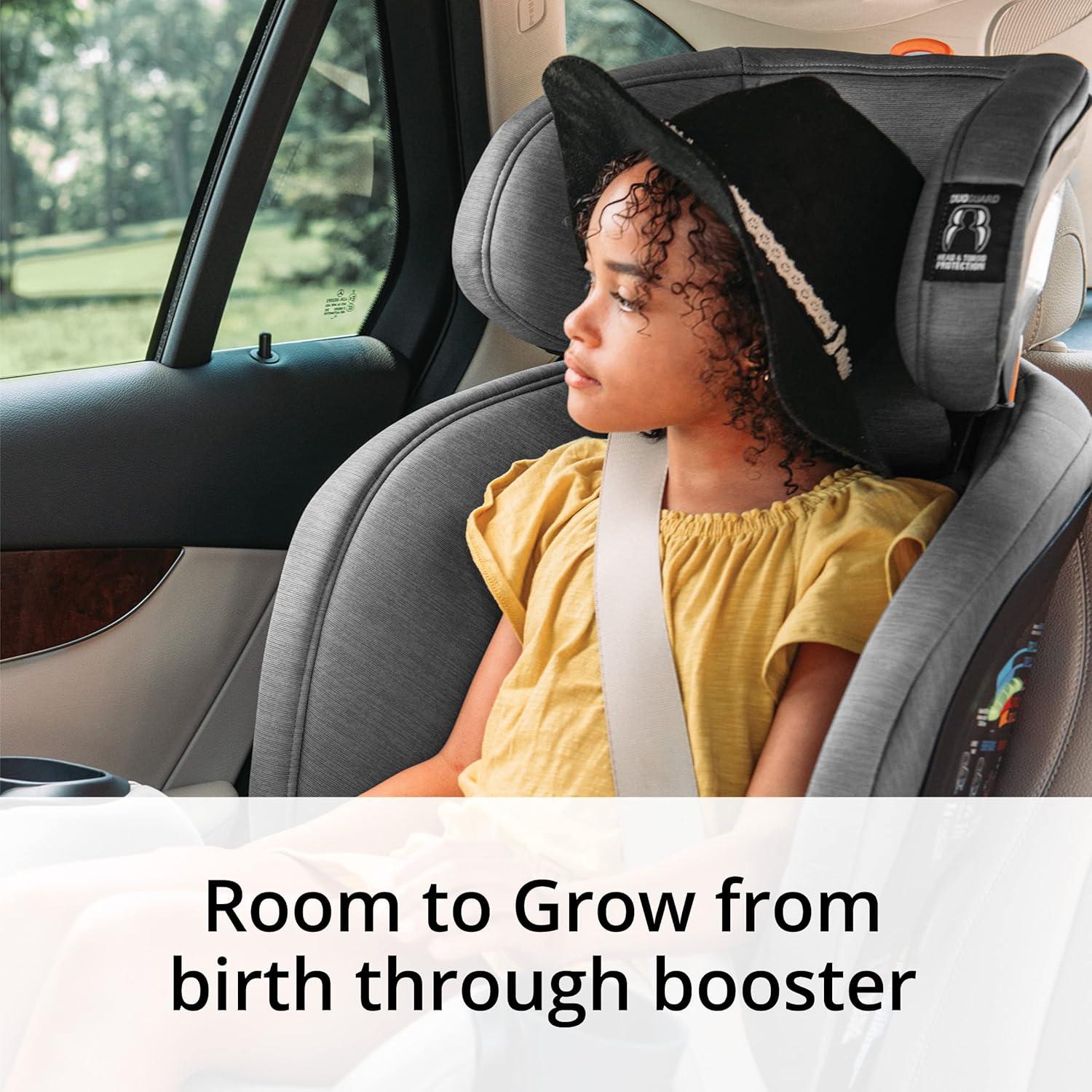 Chicco OneFit ClearTex All-in-One Convertible Car Seat - Slate