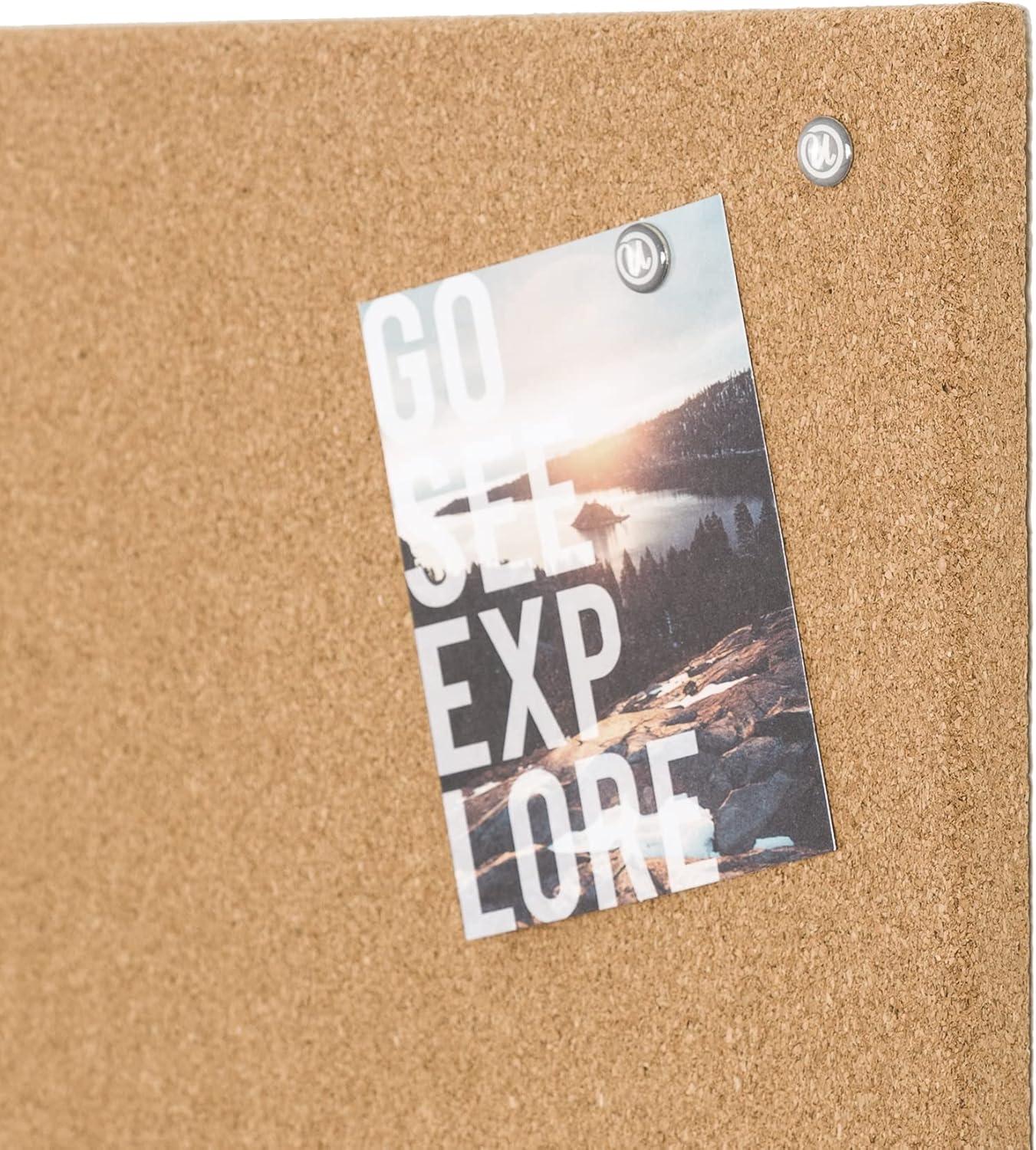 U Brands Cork Board, 14" X 14"