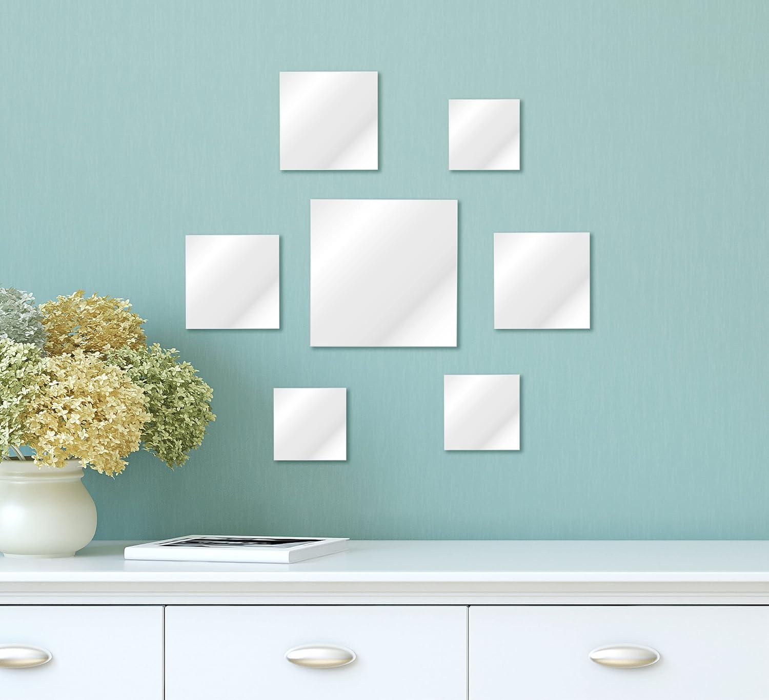 Elements Set of 7 Frameless Wall Mirrors