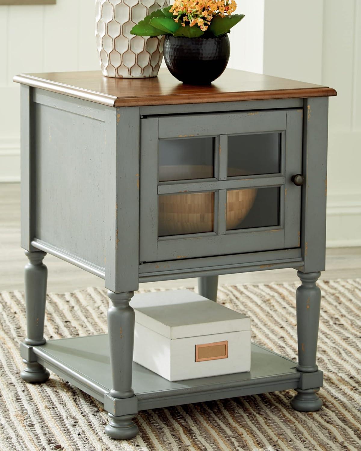 Signature Design by Ashley Casual Mirimyn Accent Cabinet  Gray/Brown