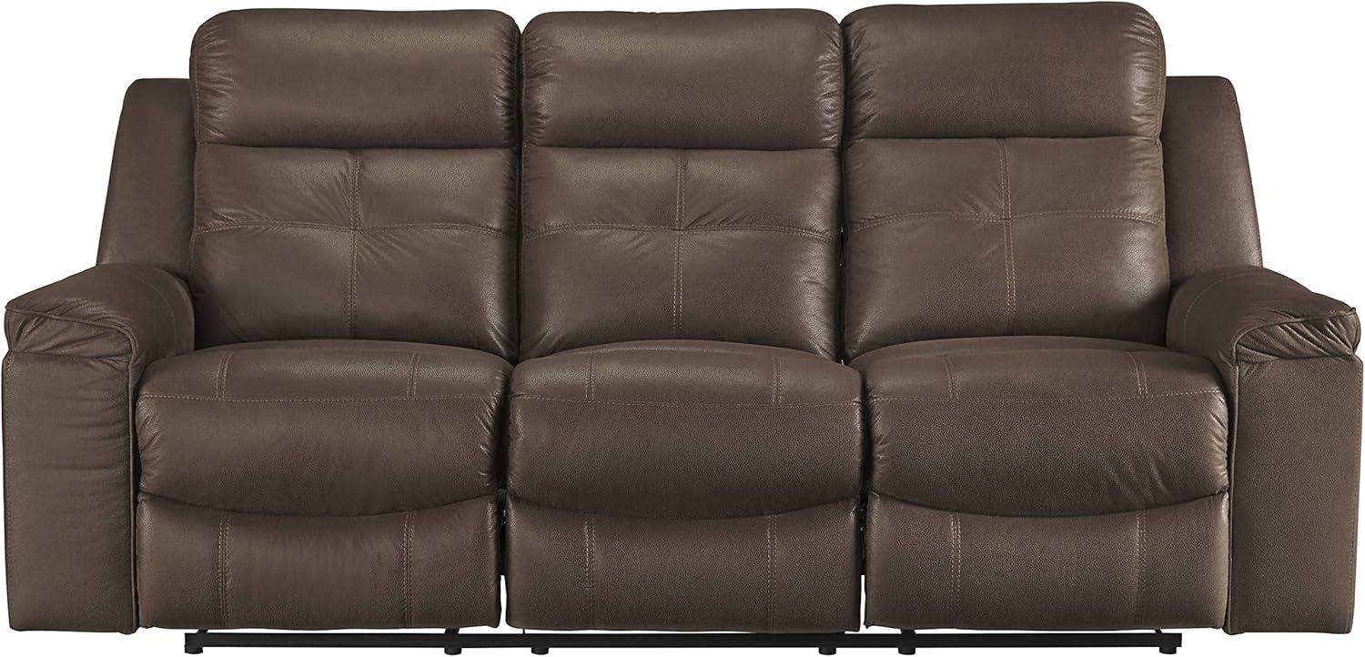 Signature Design by Ashley Jesolo Reclining Sofa in Coffee