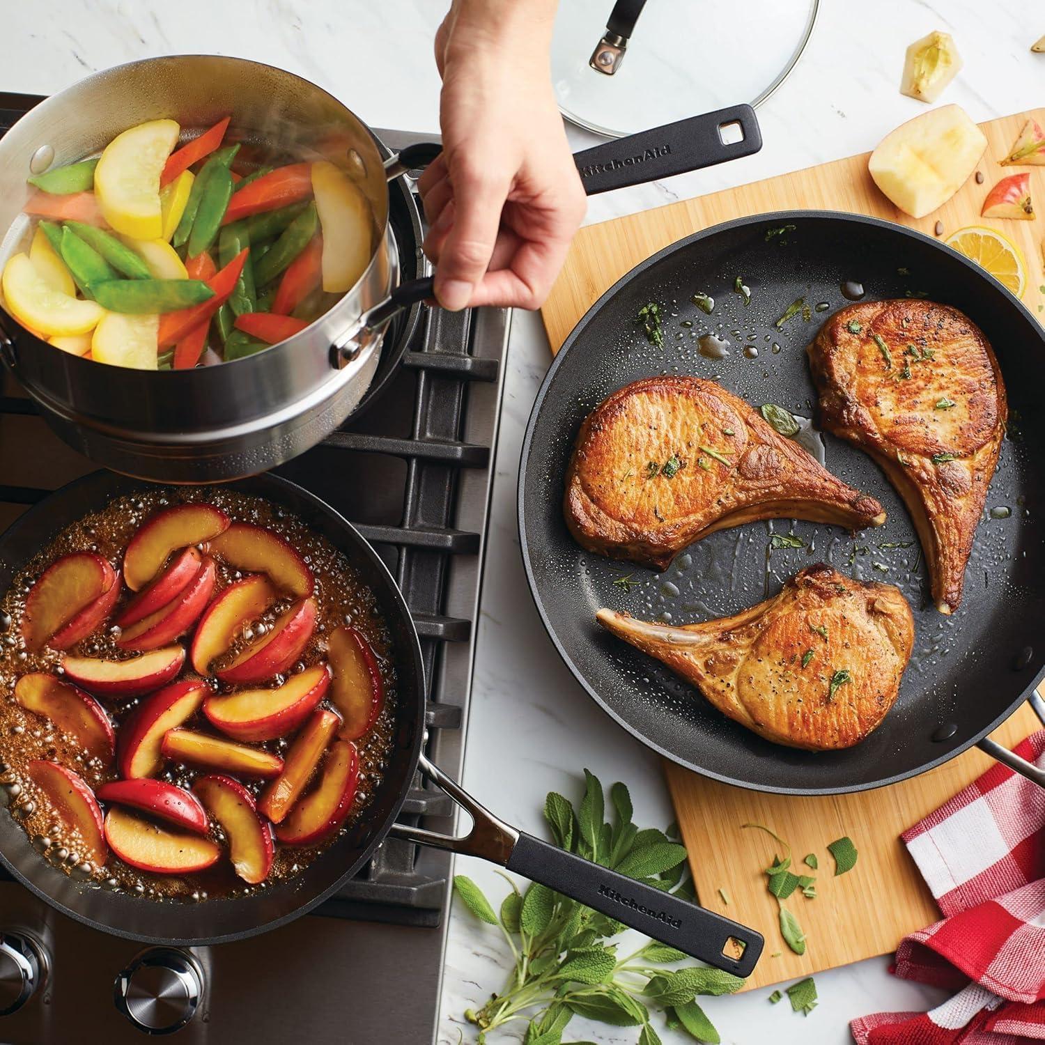 Onyx Black Aluminum Nonstick 10-Piece Cookware Set