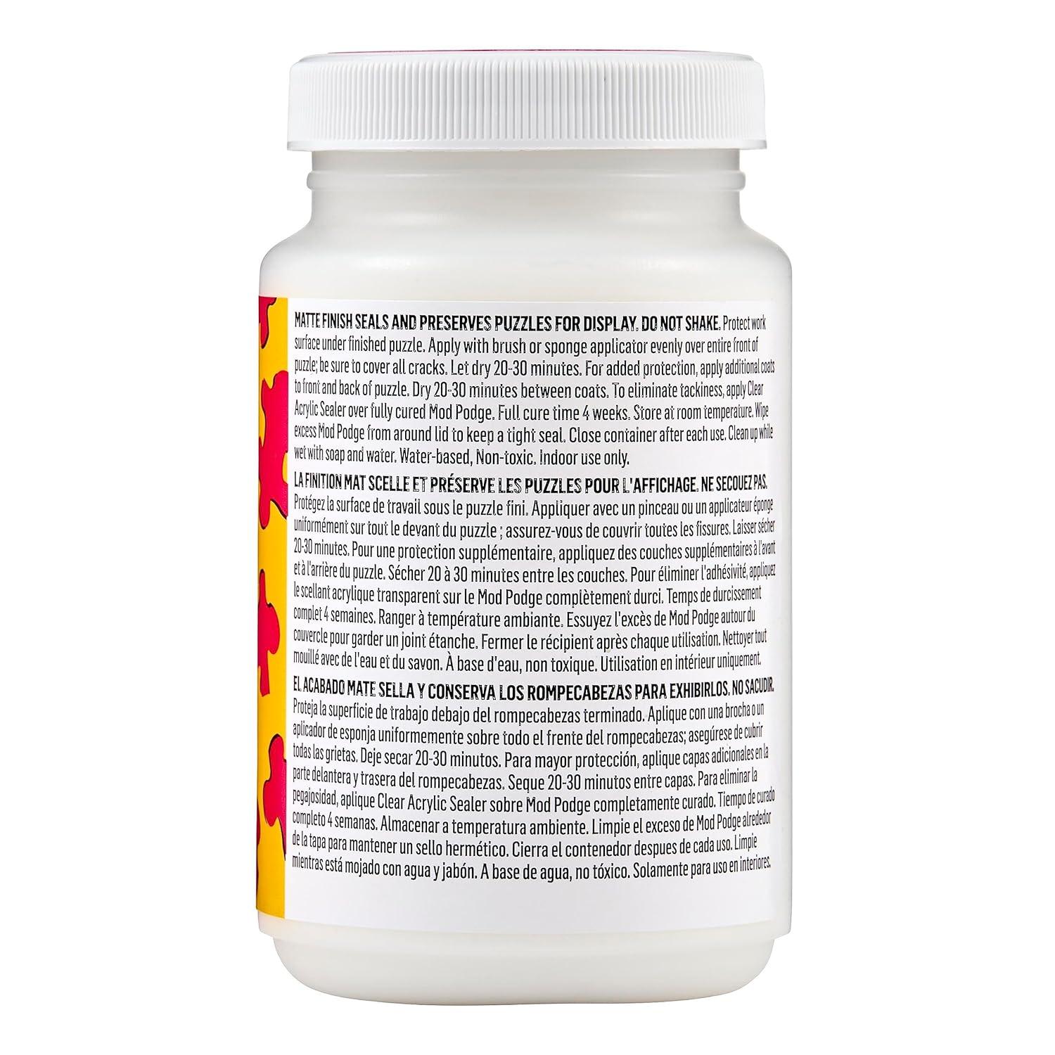 Mod Podge Puzzle Saver Matte Sealer, Glue, and Finish, 8 fl oz