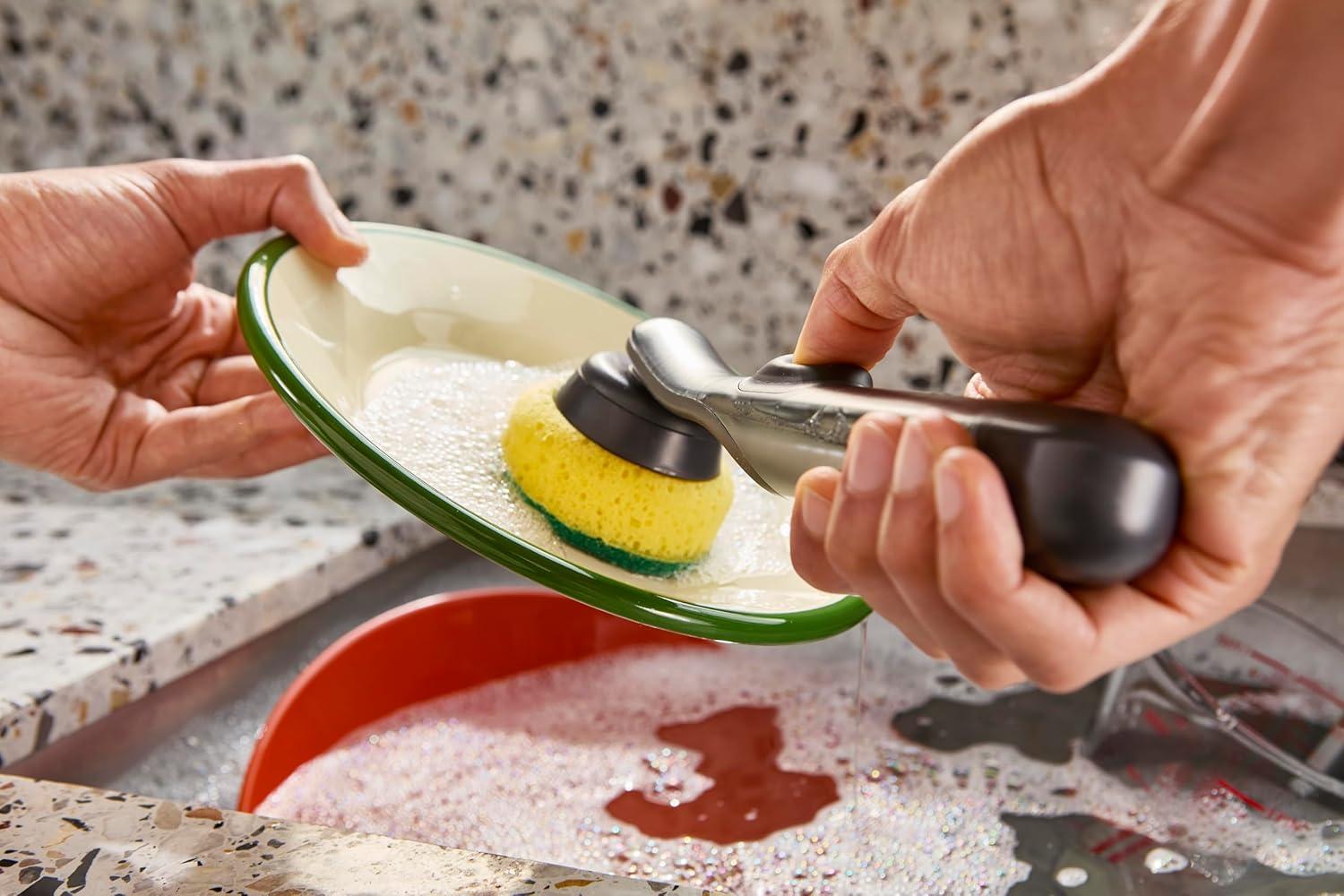 Joseph Joseph Joseph Joseph SinkTech Dish Brush & Sponge Set with Storage Stand