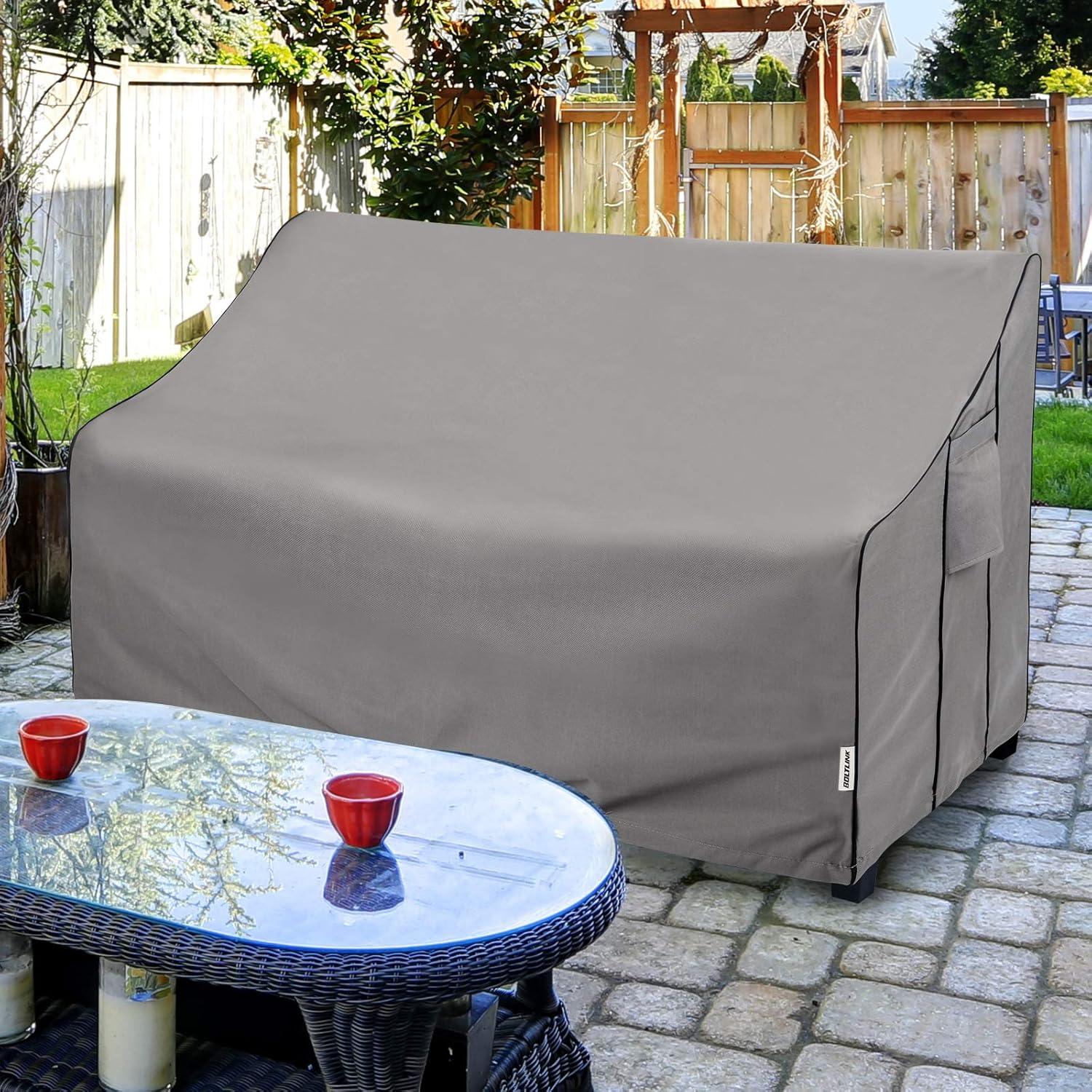 Outdoor Patio Furniture Covers Waterproof ,Durable 3-Seater Sofa Cover Fits up to 79W x 38D x 35H inches