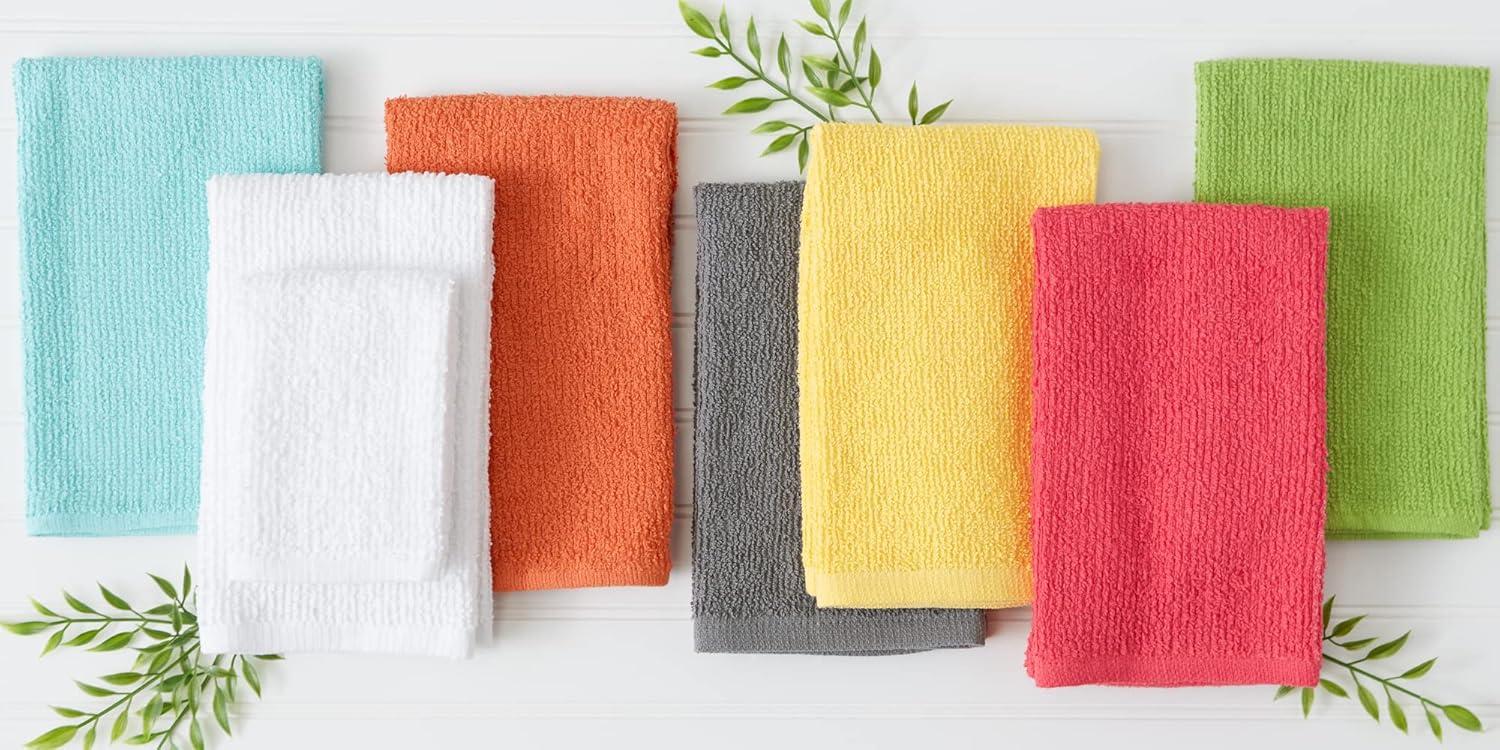 4pk Cotton Assorted Bright Barmop Dishtowels - Design Imports