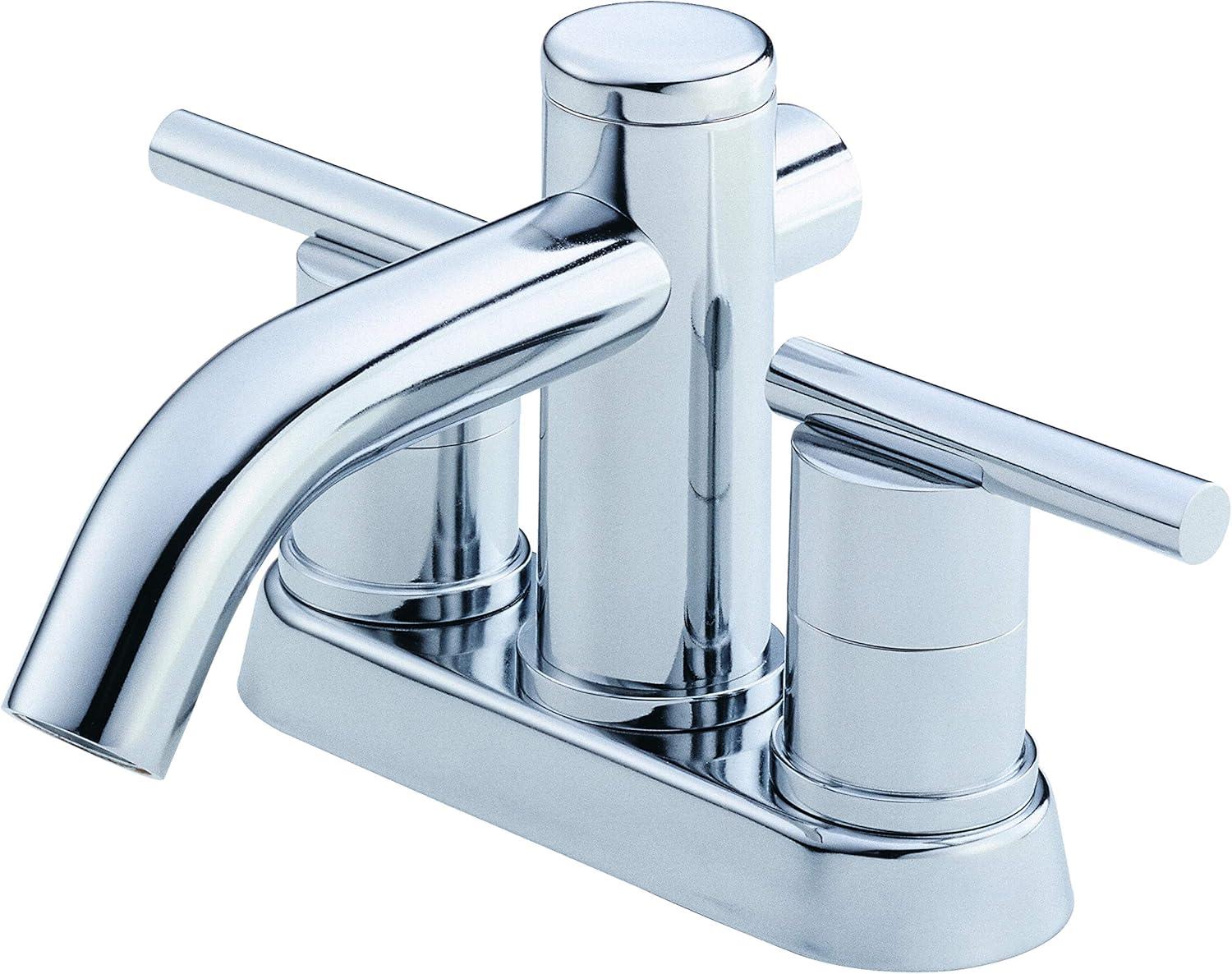 Parma Chrome Two Handle Centerset Bathroom Faucet