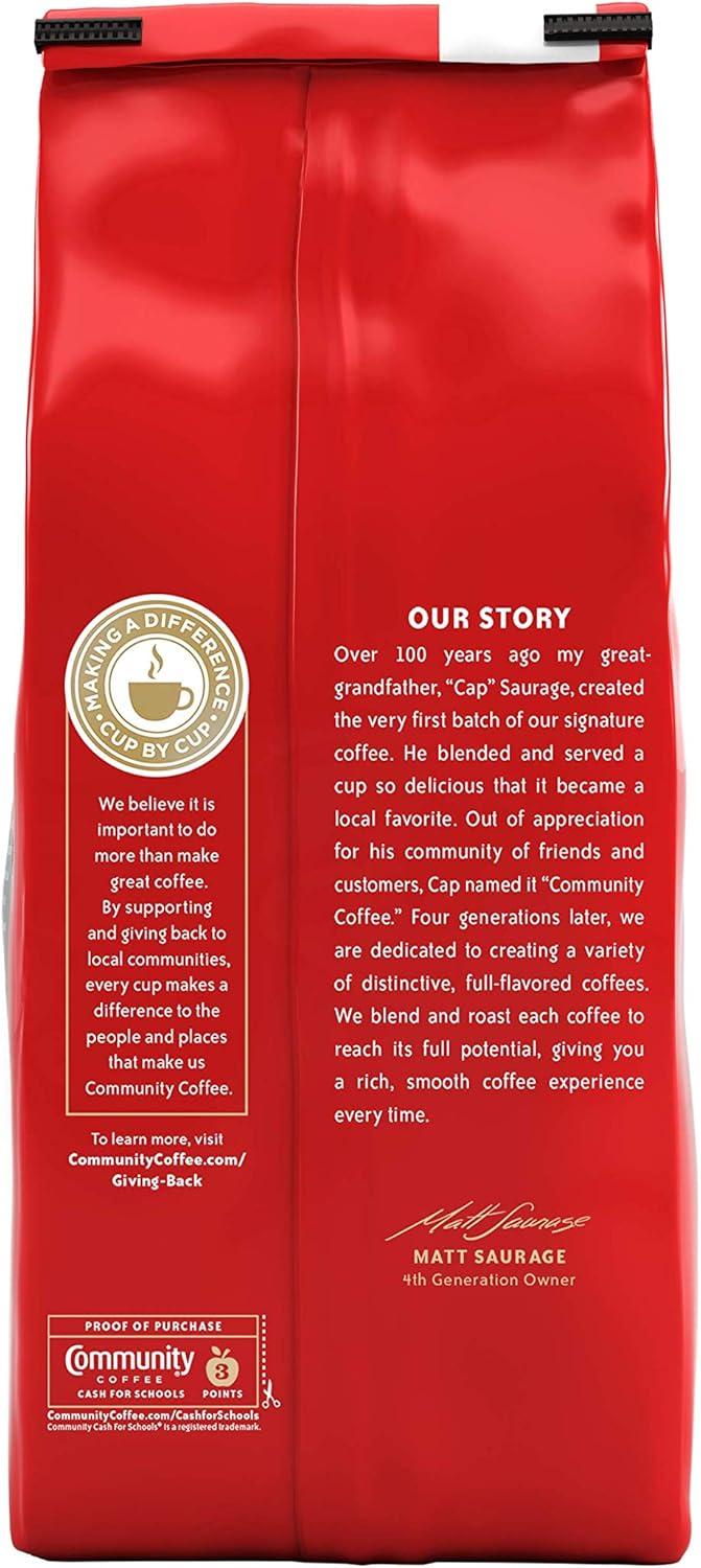 Community Coffee Café Special Medium-Dark Roast Ground 32 oz Gable Top