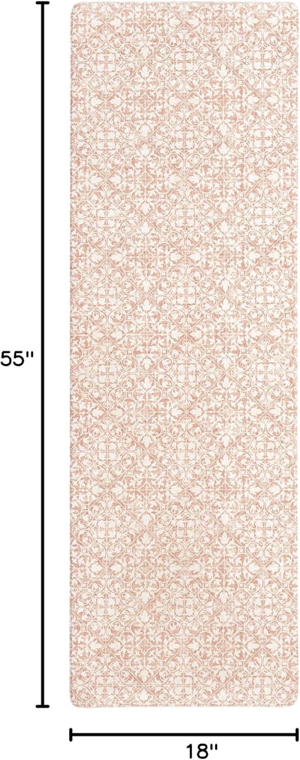 Town & Country Living TOWN & COUNTRY BASICS Comfort Plus Non-Slip Backing Vintage Medallion Tile Anti Fatigue Comfort Mat