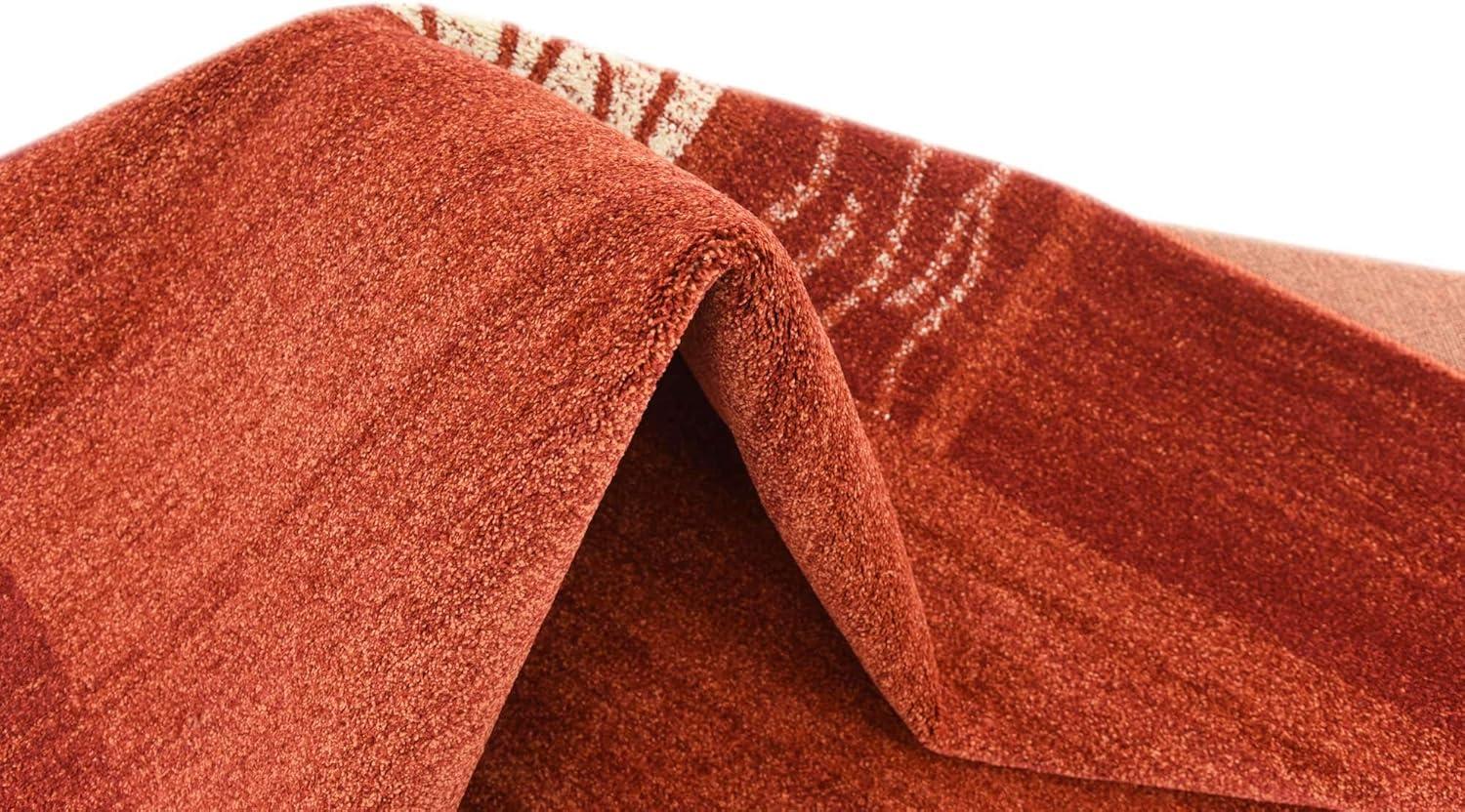 Unique Loom Del Mar Collection Area Rug - Sarah (7' 10" Square Terracotta/Rust Red)