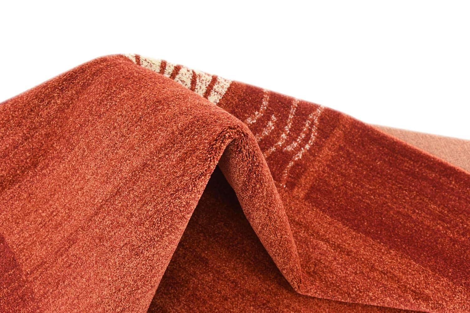 Unique Loom Del Mar Collection Area Rug - Sarah (7' 10" Square Terracotta/Rust Red)