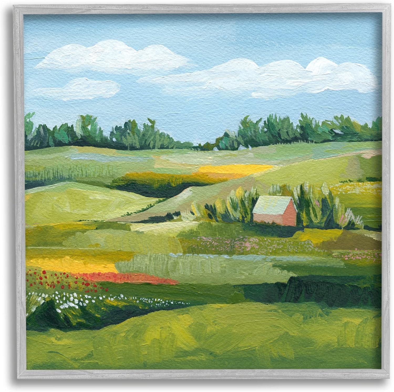 Stupell Industries " Peaceful Farmland Fields Greenery " by Grace Popp