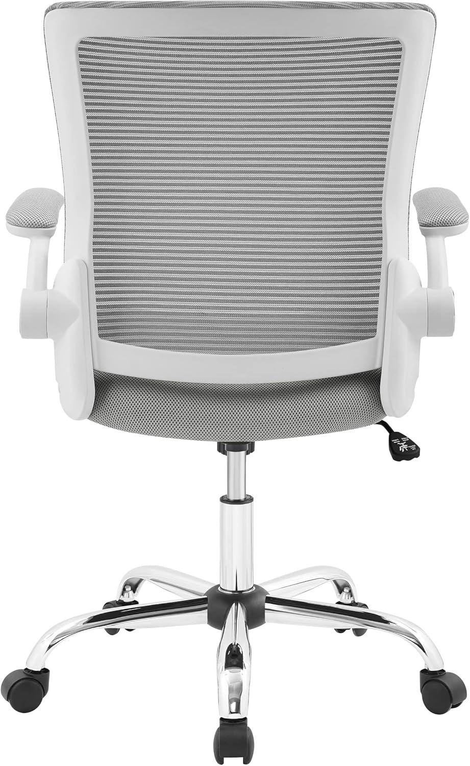 Works Creativity Mesh Office Chair with Chrome Base Gray - Serta: Ergonomic, Adjustable Height & Support