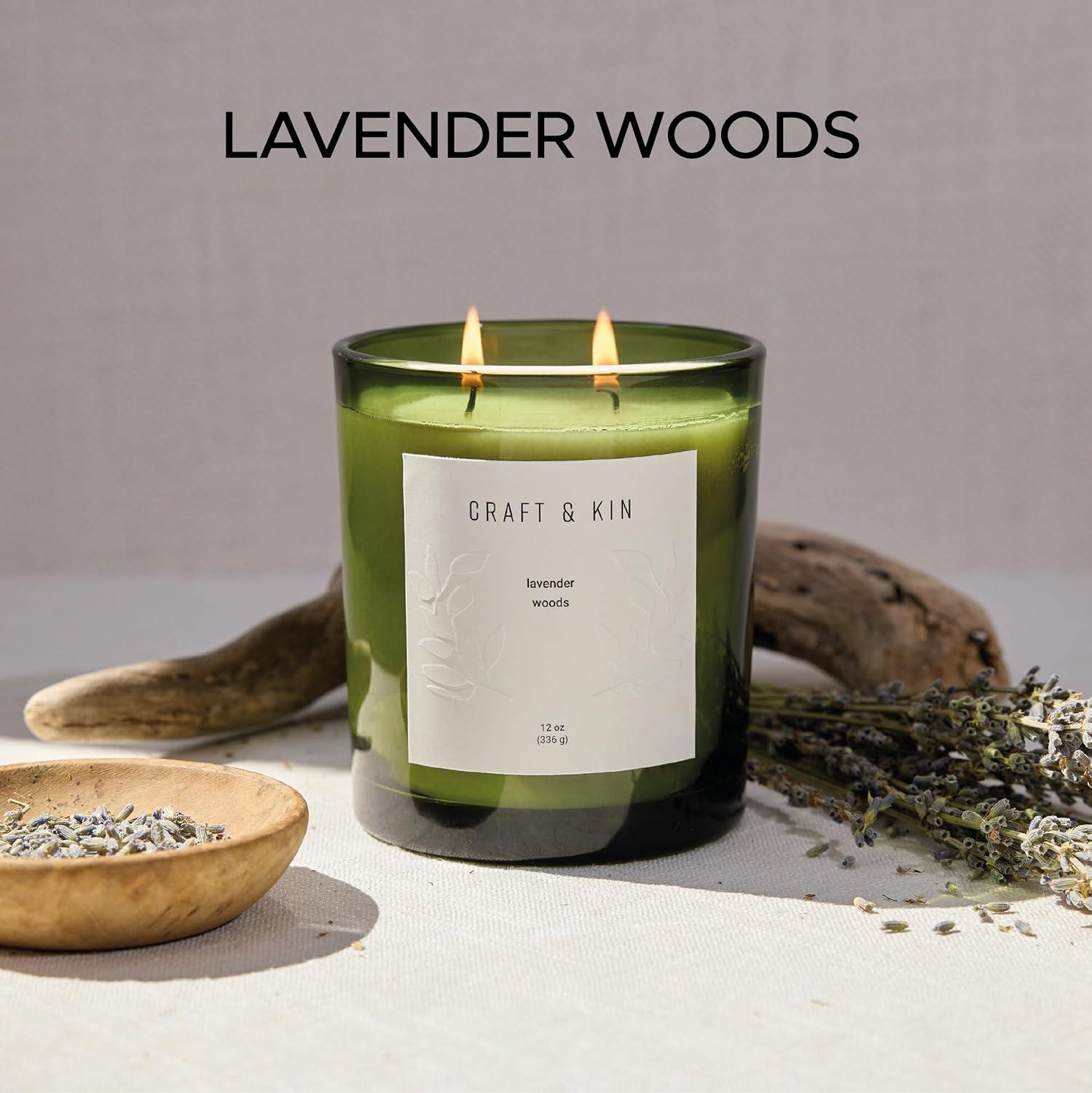 Craft & Kin Premium Soy Candle Lavender Woods