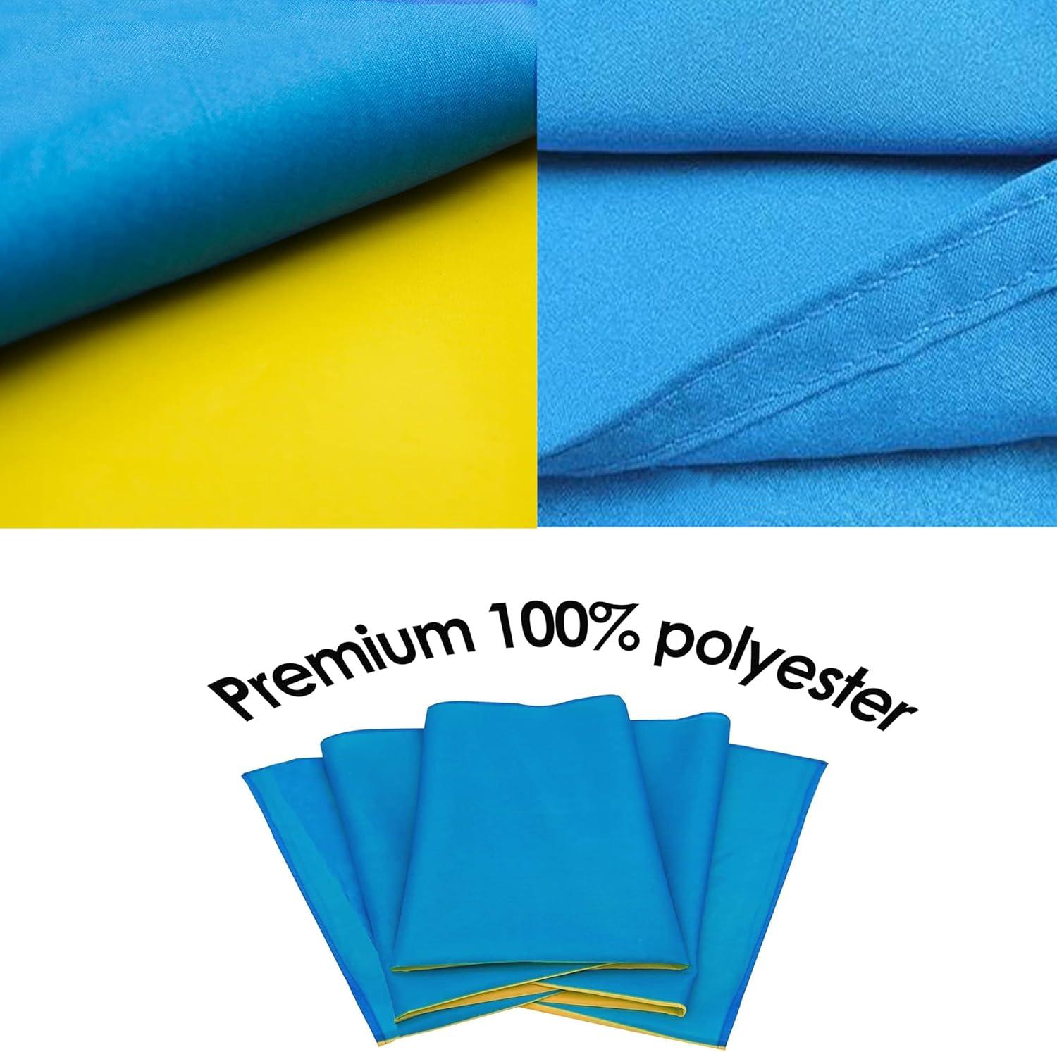 AhfuLife Ukraine Flag 3x5 Ft, Large Ukrainian Flags for Outside - Double Sided with Brass Eyelets for Olympic Party Decorations, Bar Garden Street Decoration Indoor Outdoor