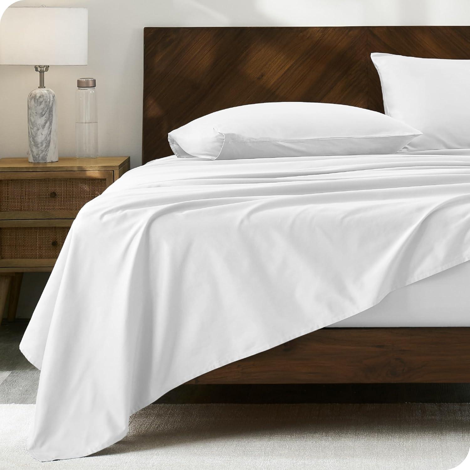 Bare Home 100% Cotton Percale Sheet Set