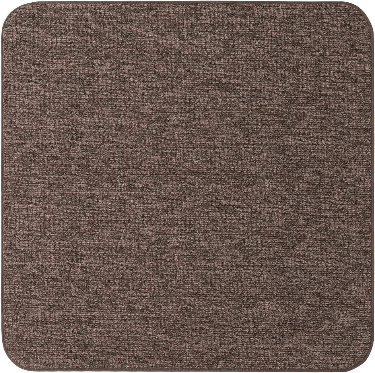 Skid-resistant Carpet Indoor Area Rug Floor Mat - Pebble Gray - 3' X 3' - Many Other Sizes to Choose From