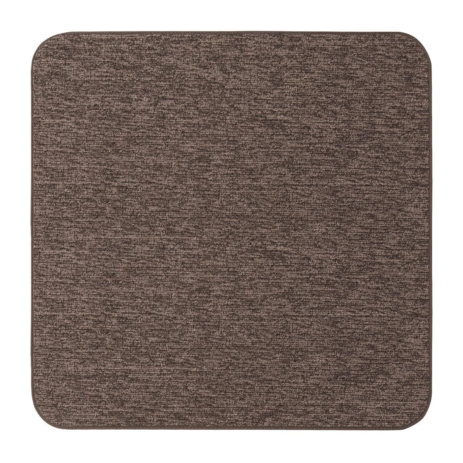 Skid-resistant Carpet Indoor Area Rug Floor Mat - Pebble Gray - 3' X 3' - Many Other Sizes to Choose From