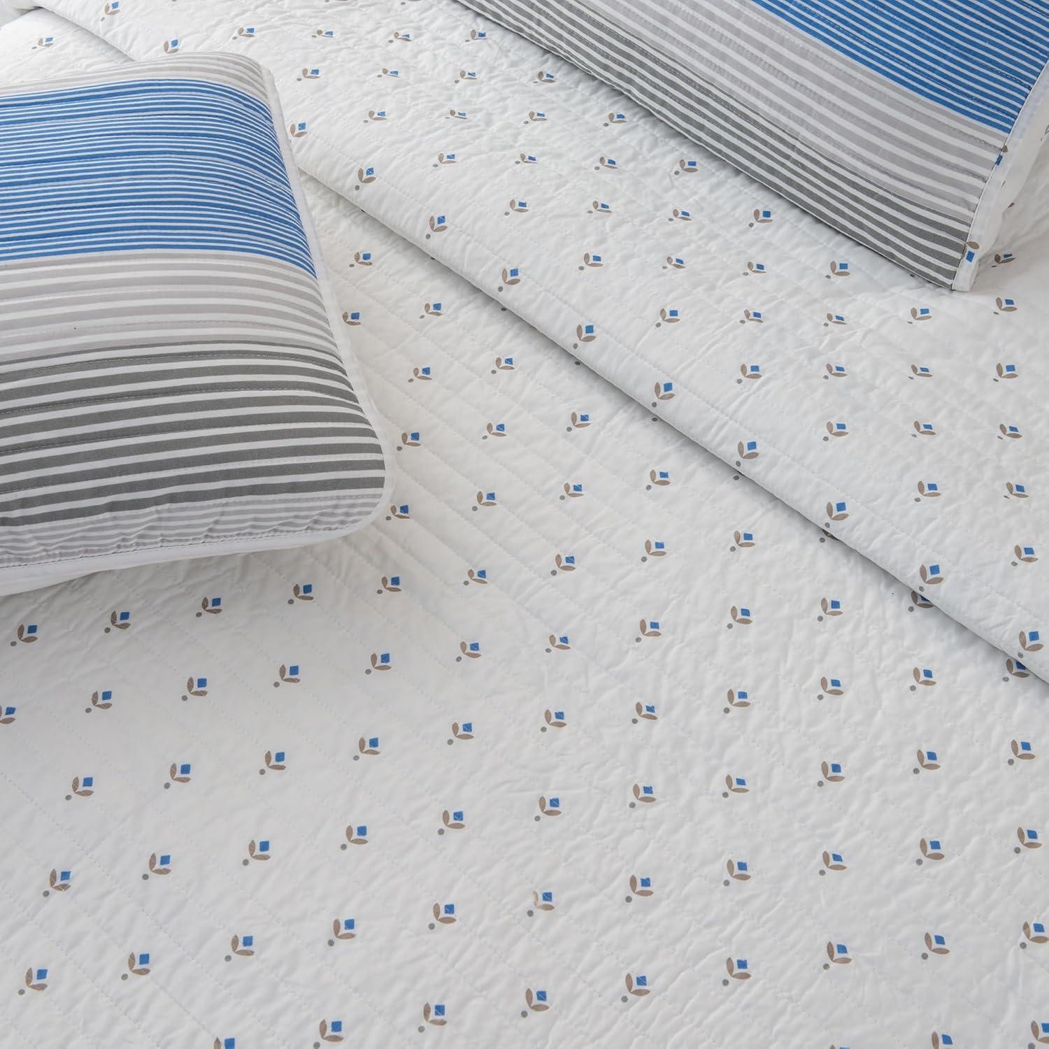 Great Bay Home Everette Ombre Striped 3-Piece Reversible Quilt Set