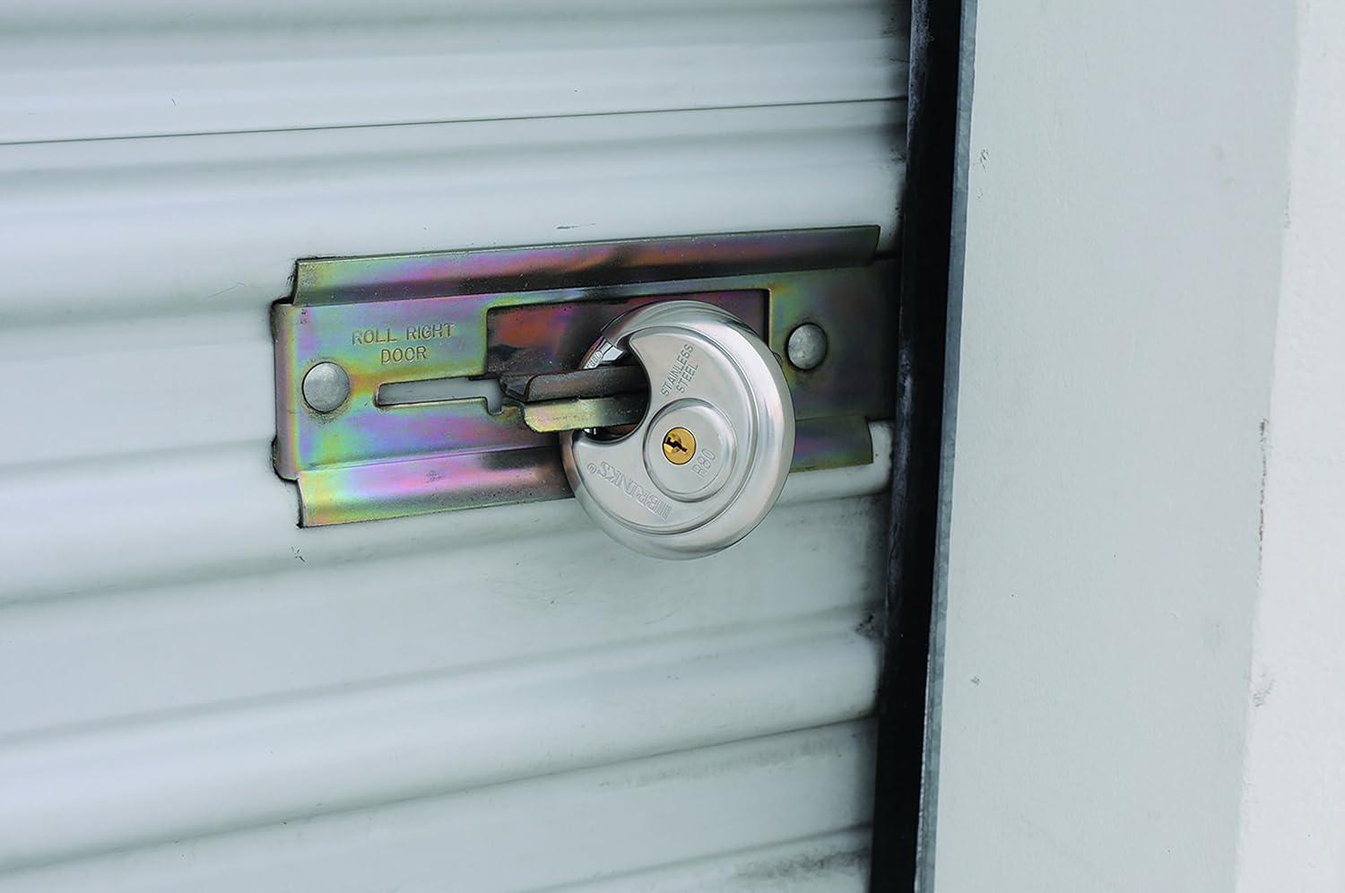 (2 pack) Brinks Commercial Stainless Steel 70mm Keyed Discus Padlock with 5/8in Shackle