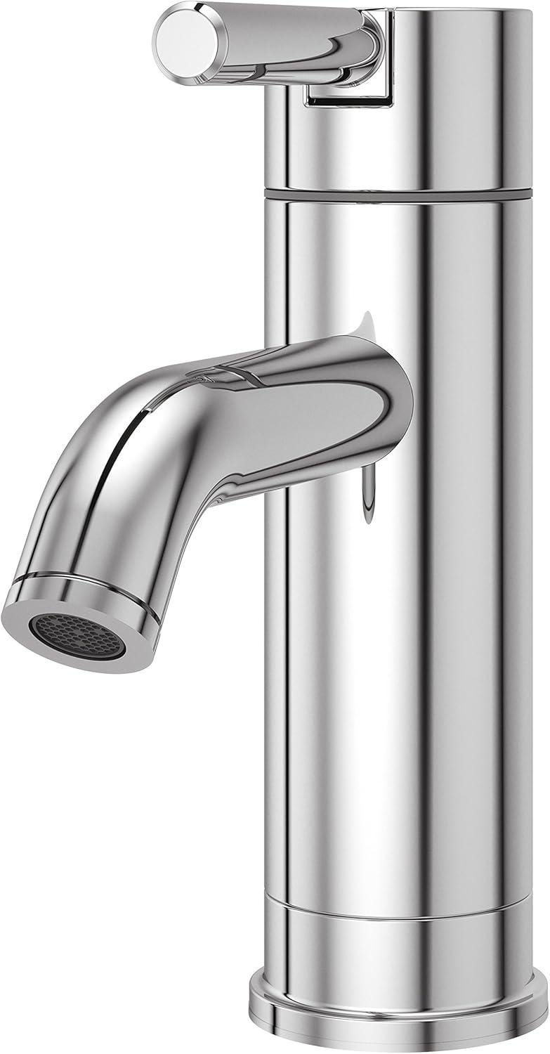 Contempra Modern Polished Chrome Single Control Bathroom Faucet