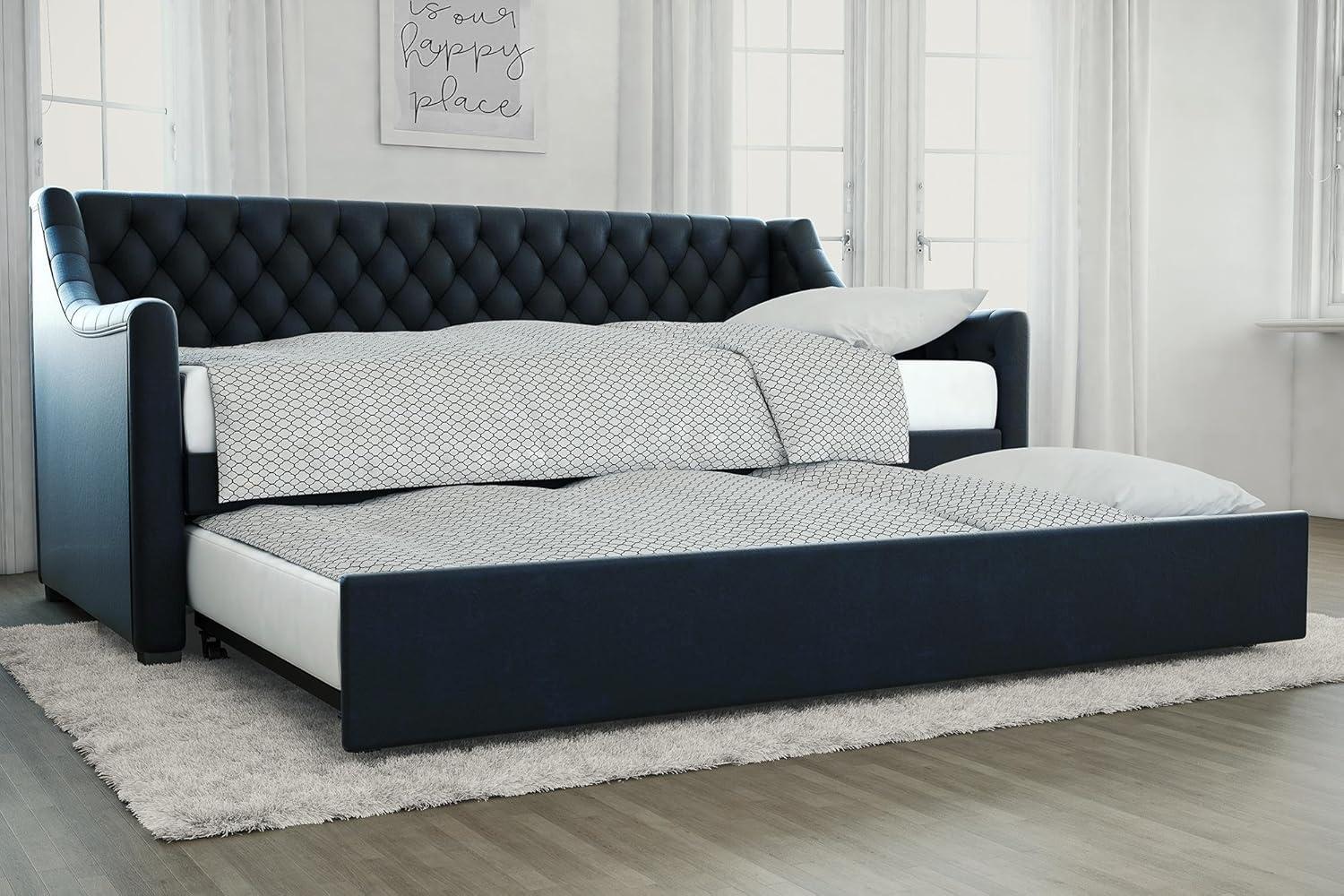 Monarch Hill Ambrosia Upholstered Daybed with Trundle