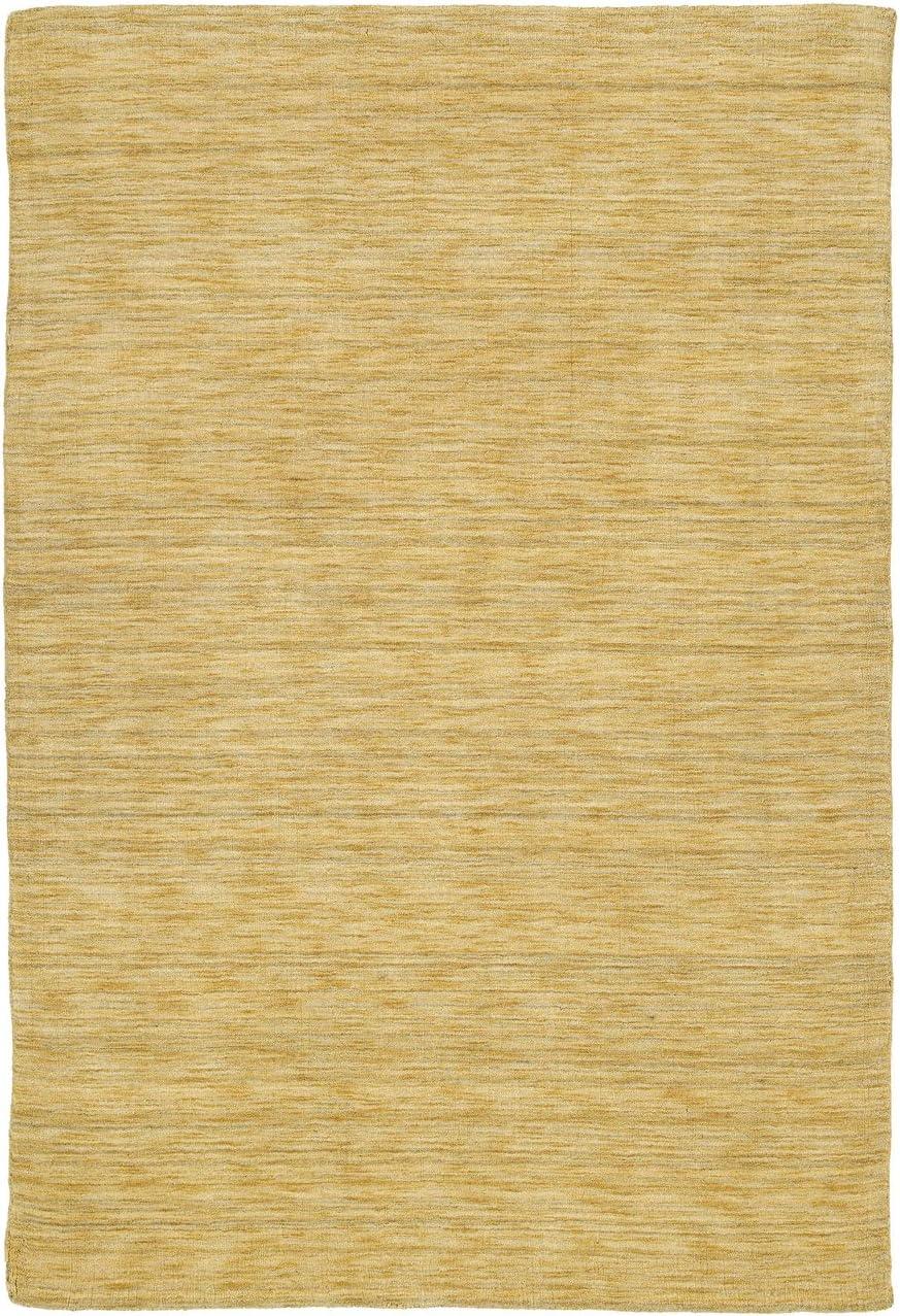 Butterscotch Hand-Tufted Wool Rectangular Accent Rug 3' x 5'