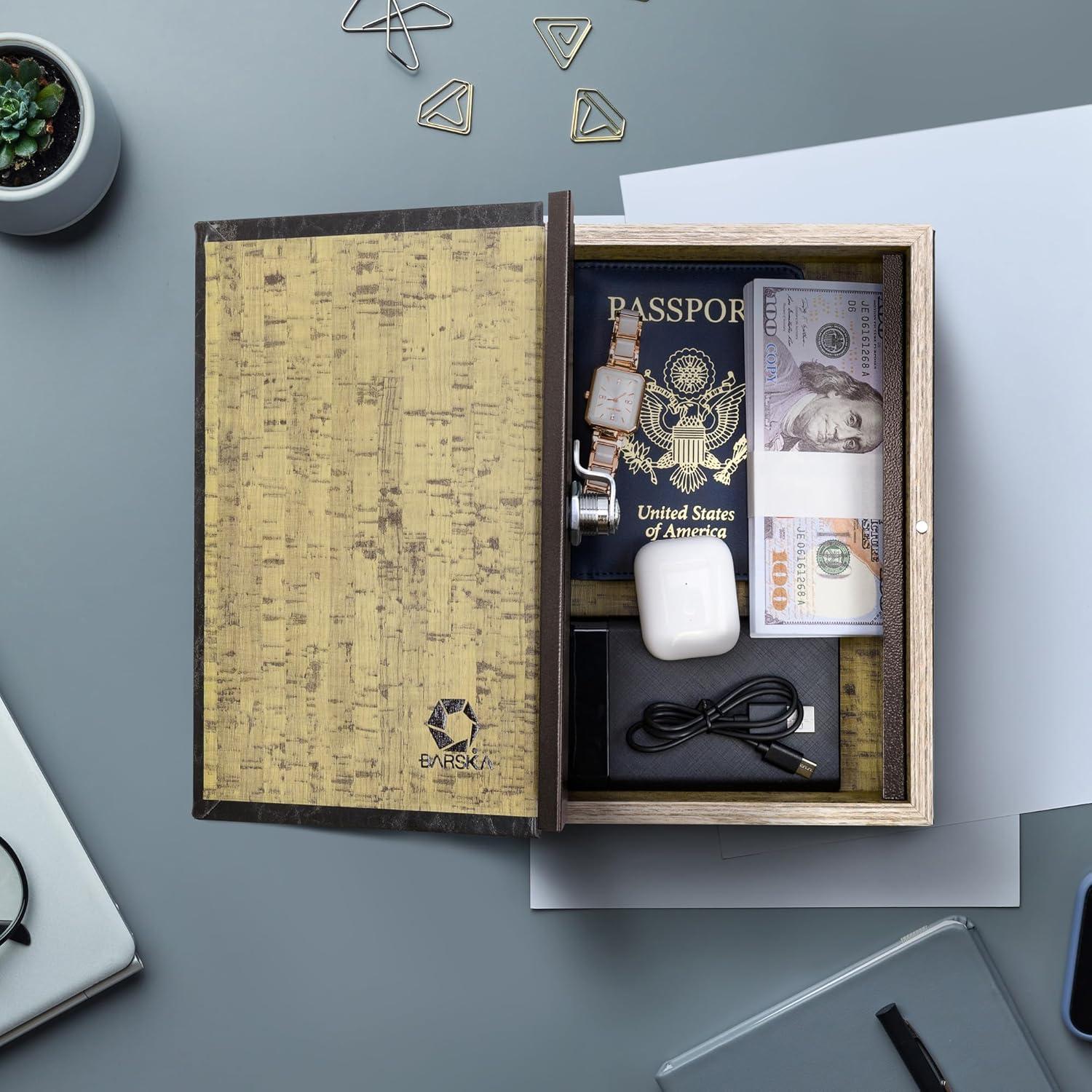 Barska ANTIQUE BOOK LOCK BOX W/KEY