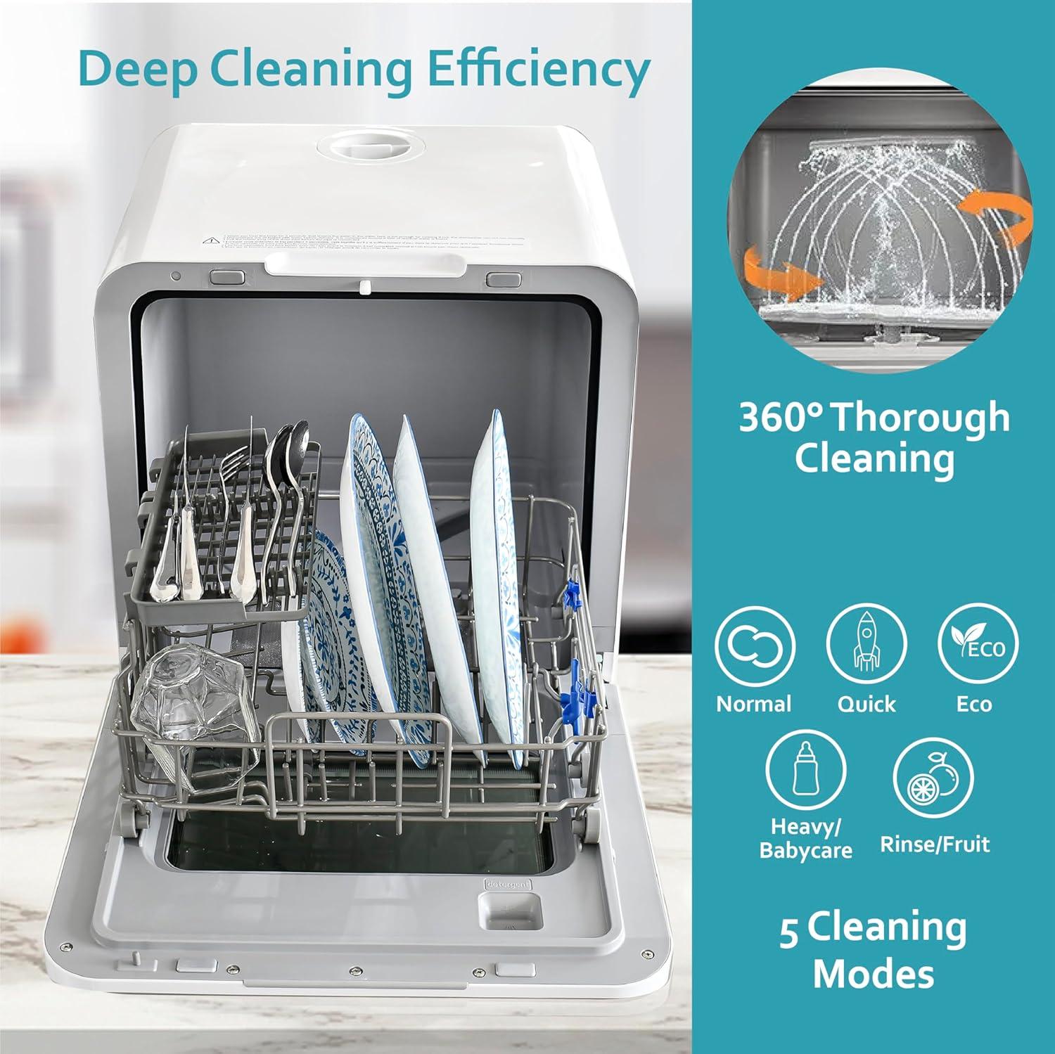 Hamilton Beach Countertop Dishwasher with Viewing Window