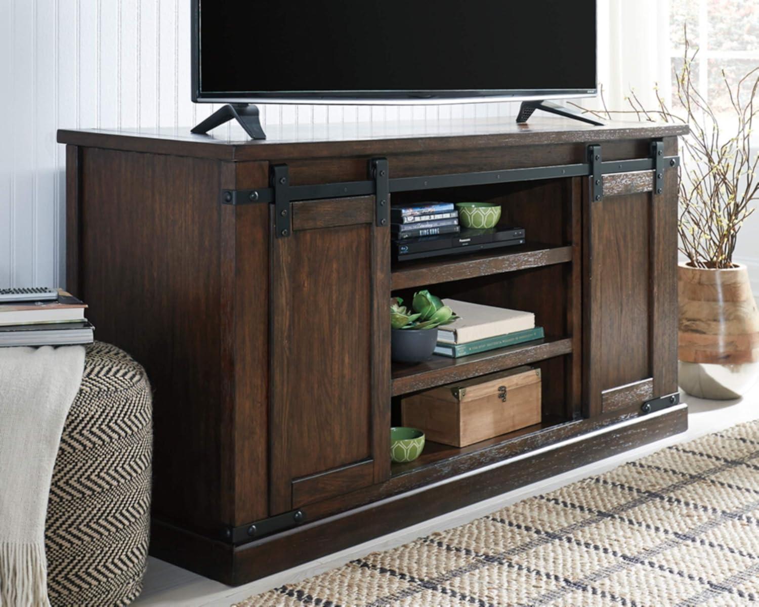 Ashley Furniture Budmore 60"" TV Stand in Rustic Brown