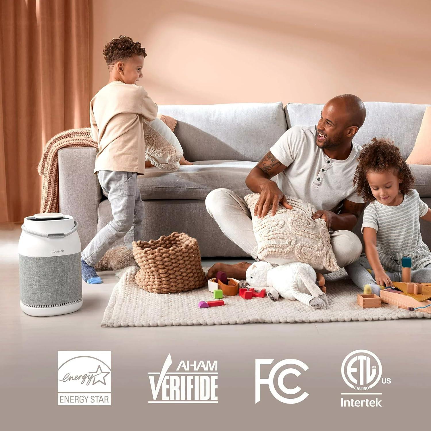 Bionaire True HEPA 360 UV Air Purifier, Home Air Purifier with True HEPA Air Filter, Medium Room (BAP0041UVWH)