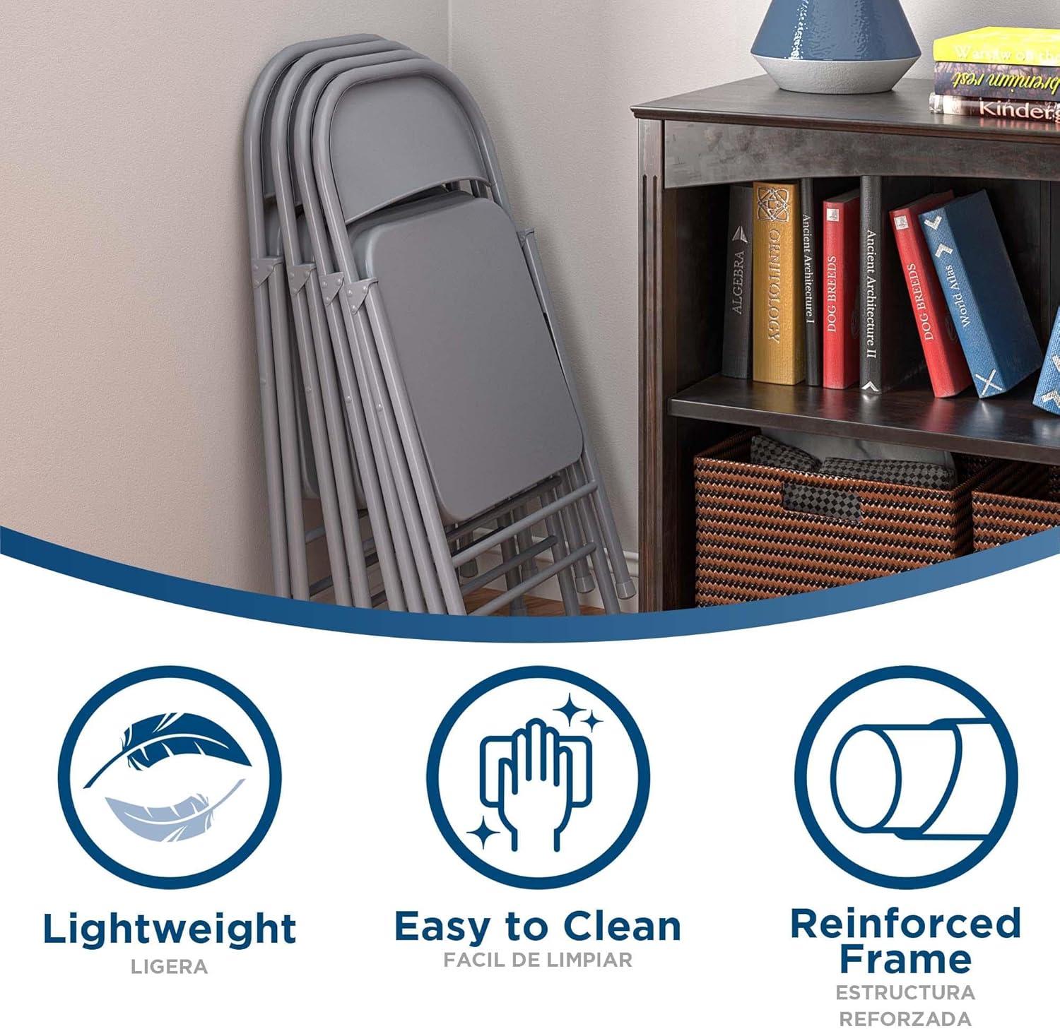 COSCO SmartFold All-Steel Folding Chair