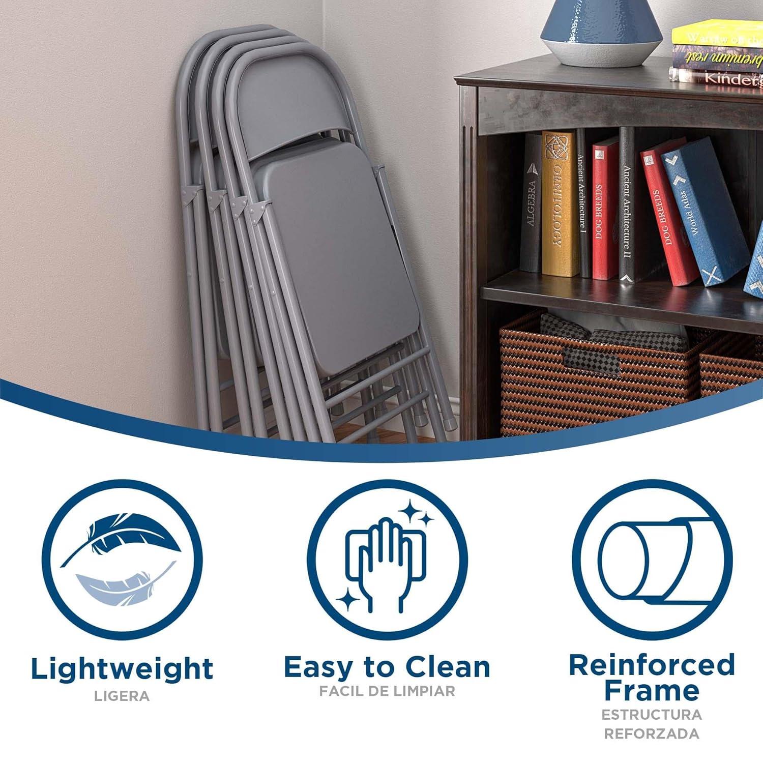 COSCO SmartFold All-Steel Folding Chair