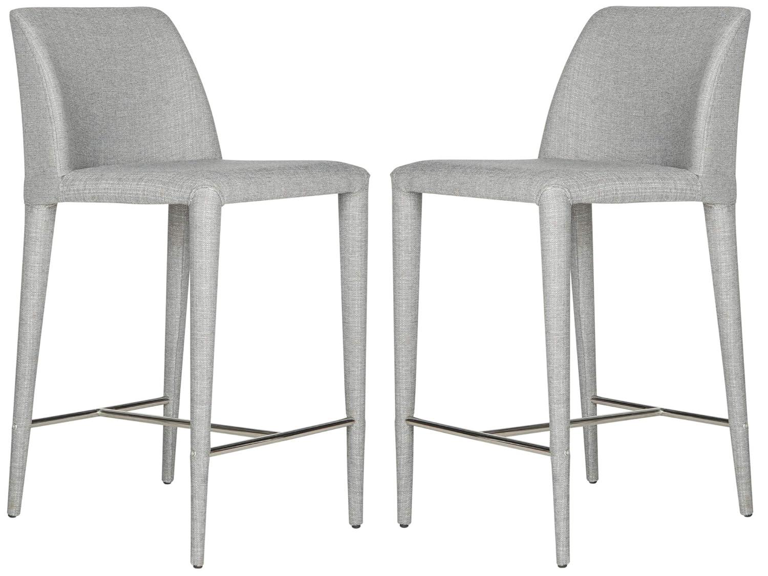 Garretson Counter Stool (Set of 2) - FOX2021 - Black - Safavieh Couture