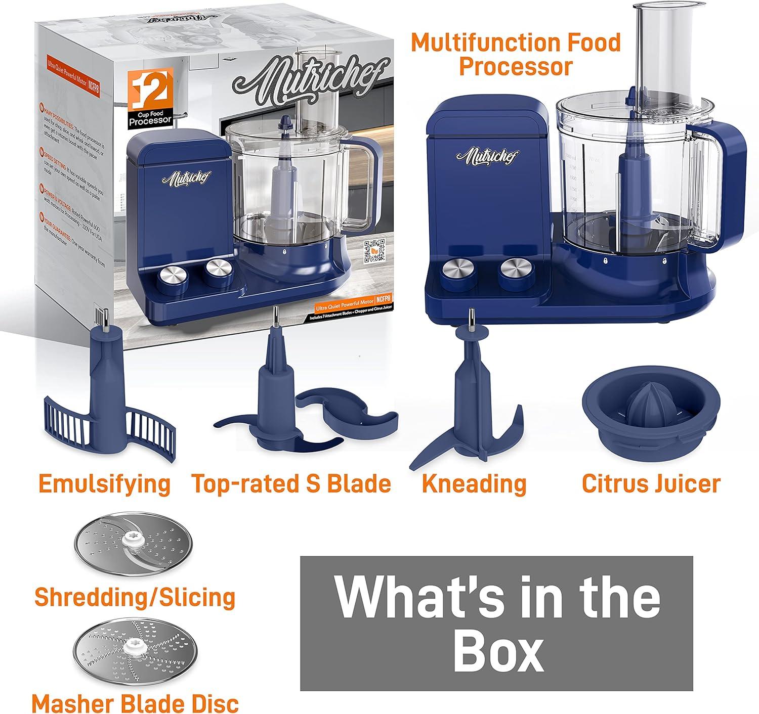 NutriChef NutriChef 12-Cup Multifunction Food Processor