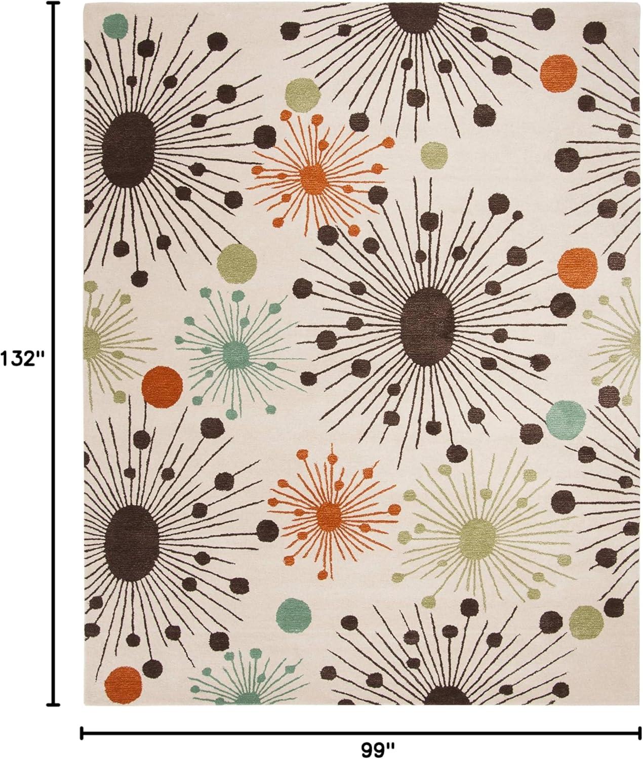 Soho SOH747 Hand Tufted Indoor Area Rug - Ivory/Multi - 8'3"x11' - Safavieh