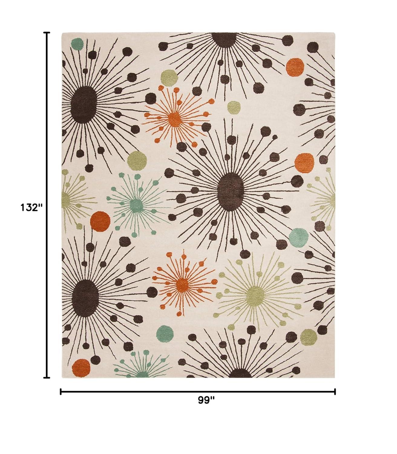 Soho SOH747 Hand Tufted Indoor Area Rug - Ivory/Multi - 8'3"x11' - Safavieh