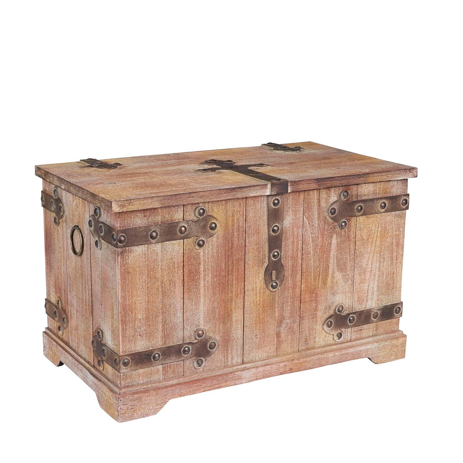 Household Essentials 2 Piece Wood Accent Trunk