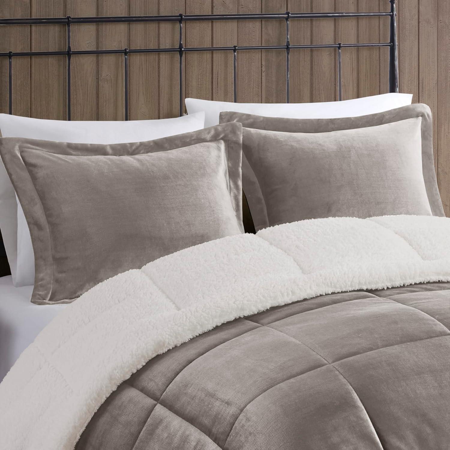 Woolrich Alton Plush to Faux Shearling Down Alternative Comforter Set