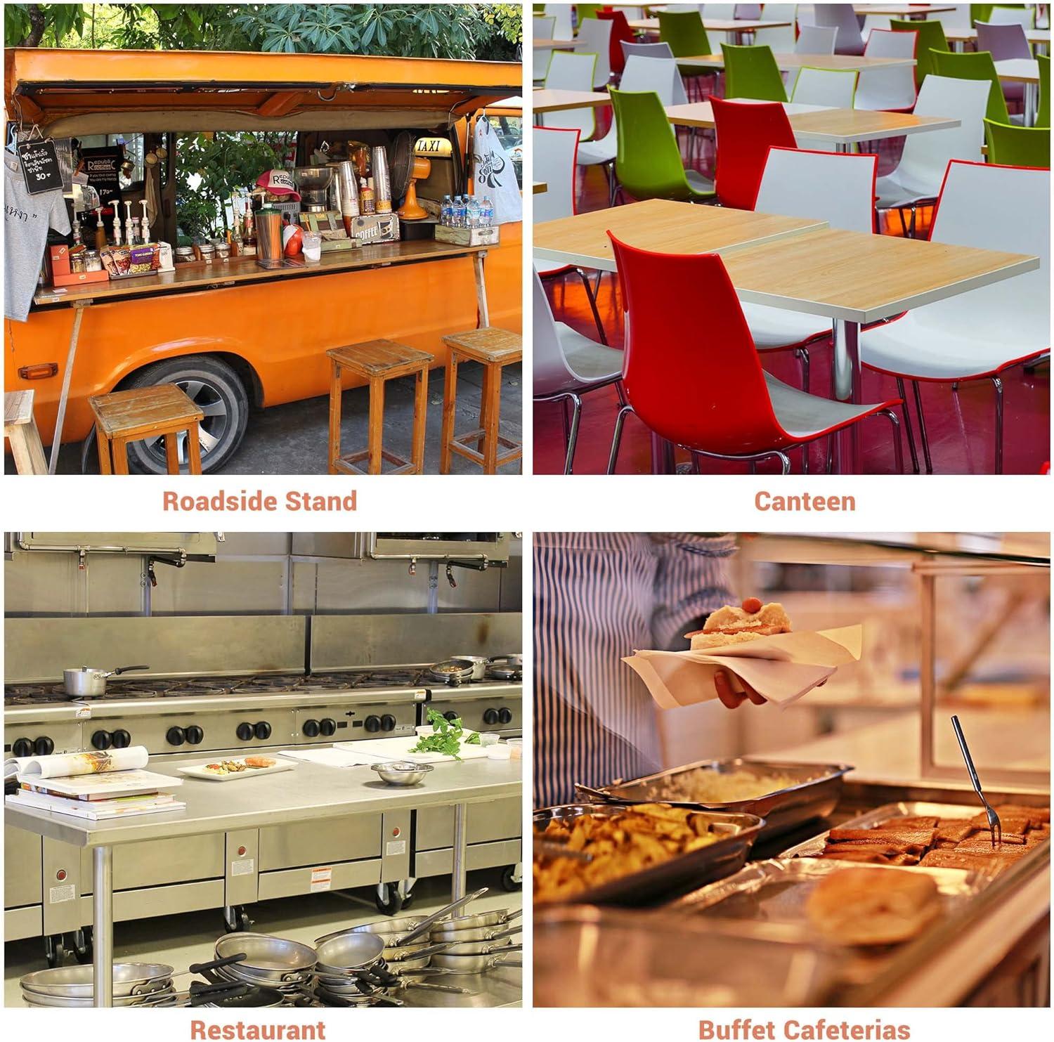 WeChef Commercial Food Warmer 24" 900W Electric Strip Heater Portable Stainless Steel Fry Heating Lamp for Fry Dishes