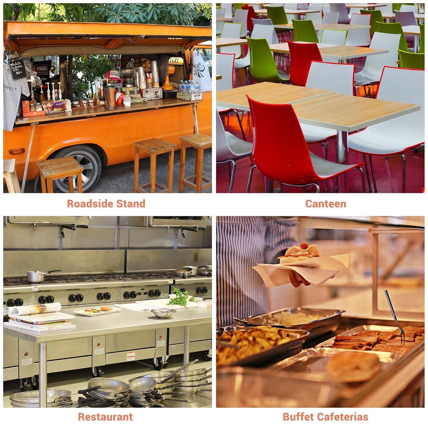 WeChef Commercial Food Warmer 24" 900W Electric Strip Heater Portable Stainless Steel Fry Heating Lamp for Fry Dishes