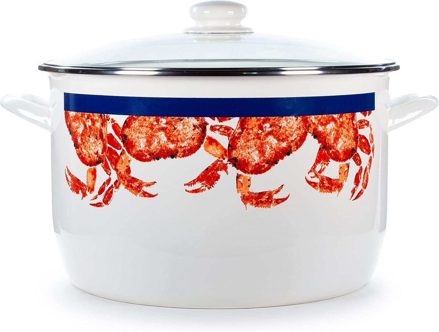 Golden Rabbit Golden Rabbit Crab House 18 Quarts Non-Stick Enamelware Stock Pot