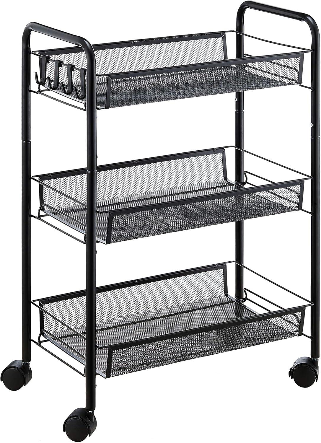 3-Tier Rolling Storage Utility Cart