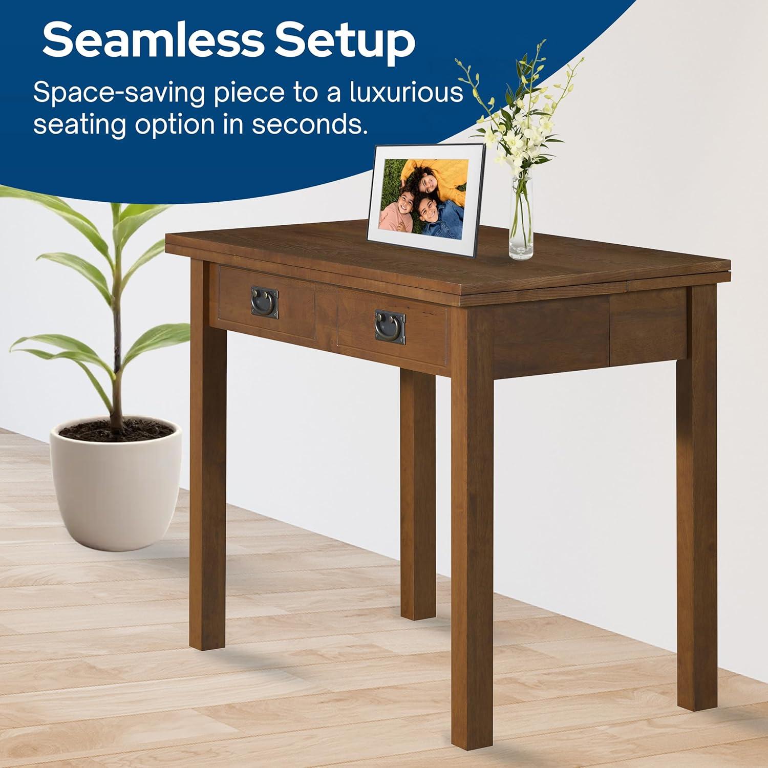 Stakmore Straight Edge Expanding Console Table, Fruitwood