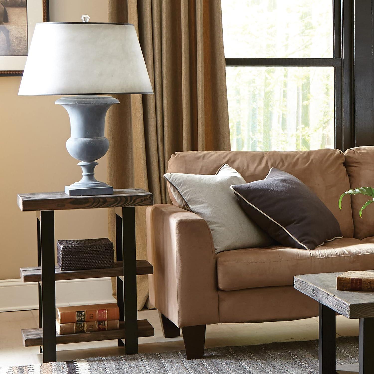 Alaterre Pomona 3-Piece Living Room Set with 42"W Lift Top Coffee Table and Two End Tables with Shelves